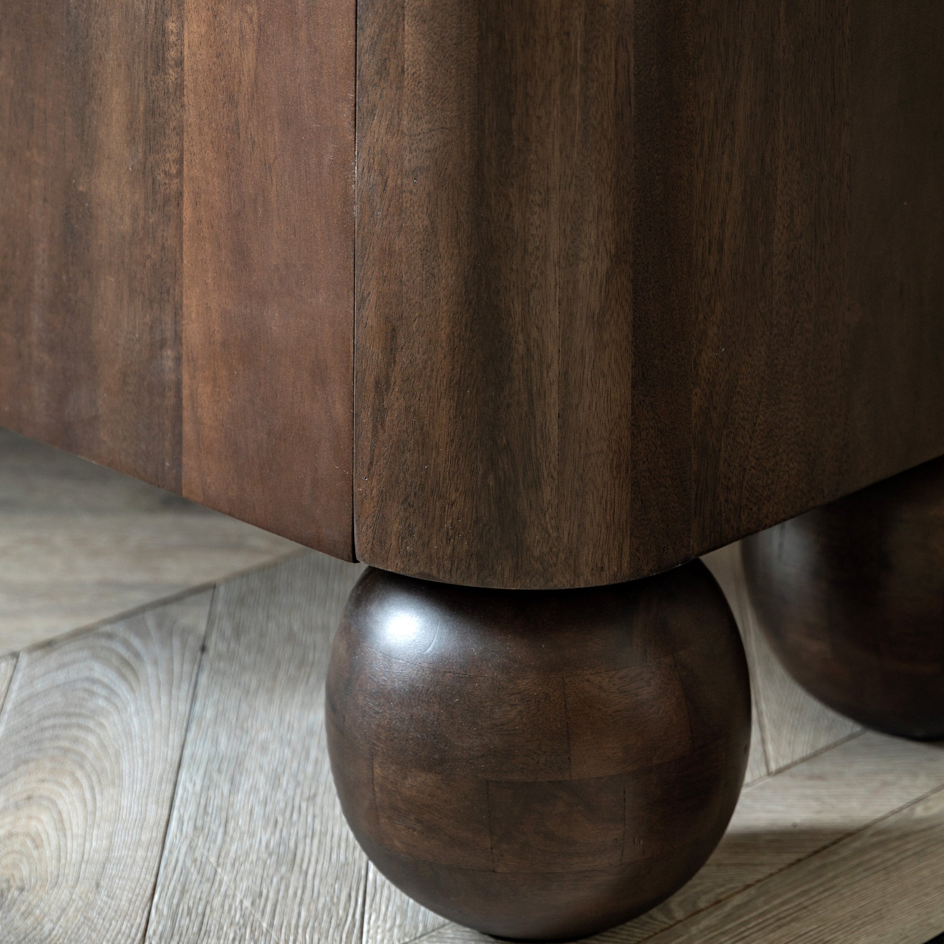 Sculpt 4 Door Sideboard Dark Wood