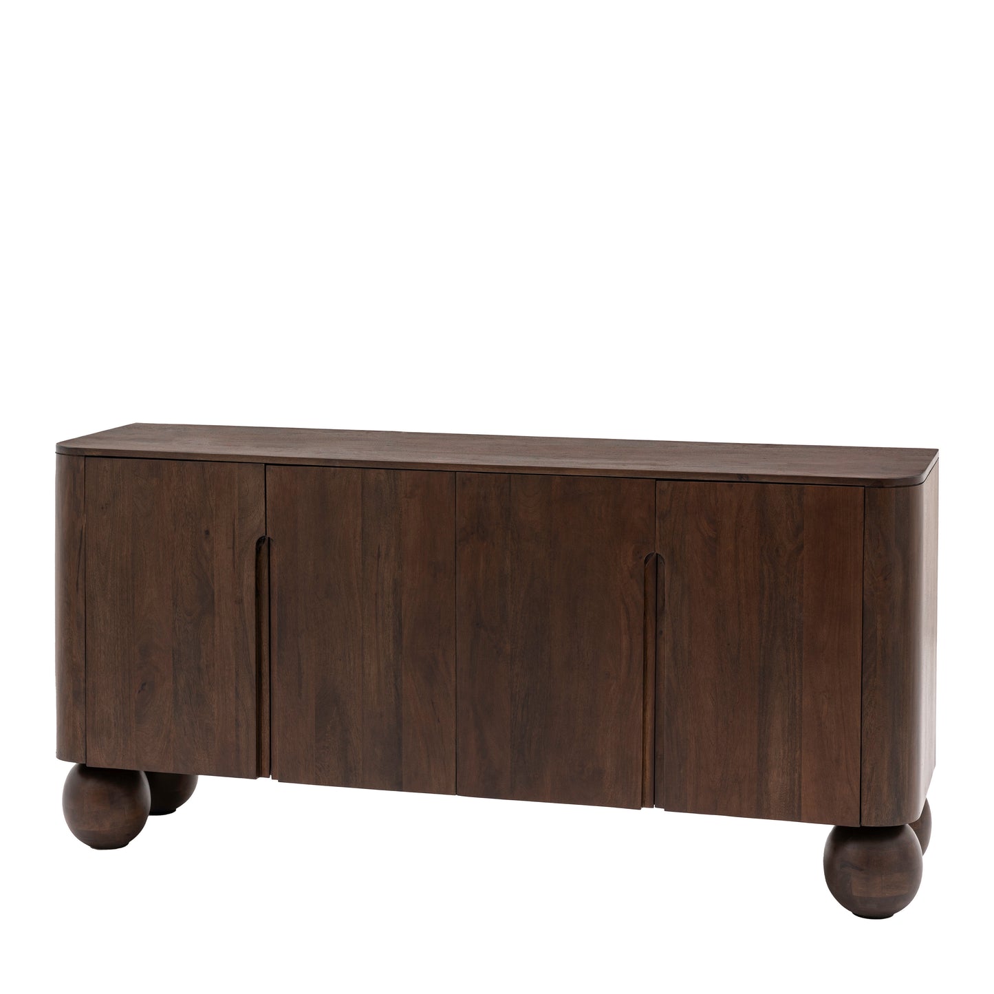 Sculpt 4 Door Sideboard Dark Wood