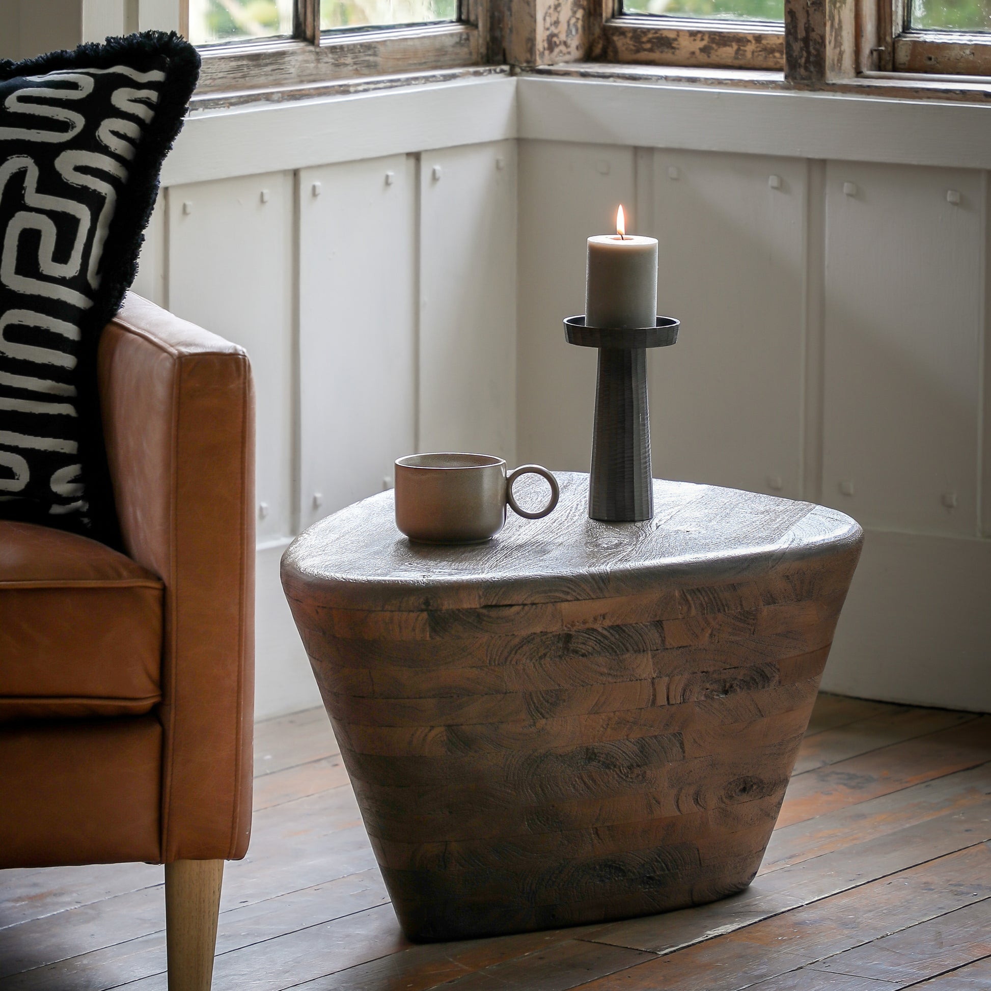 Oregon Side Table Dark Wood