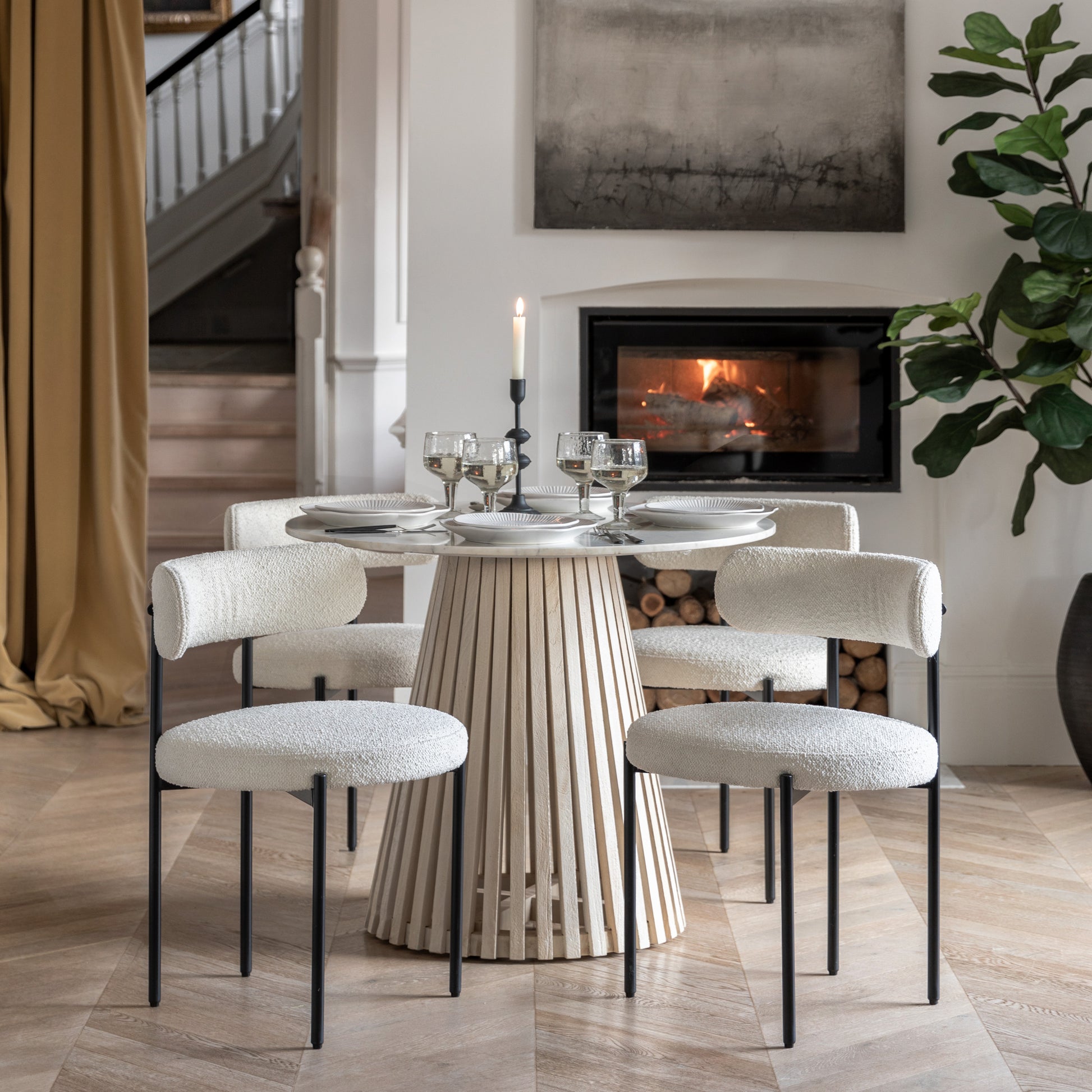 Aveley Dining Chair (2pk) Vanilla