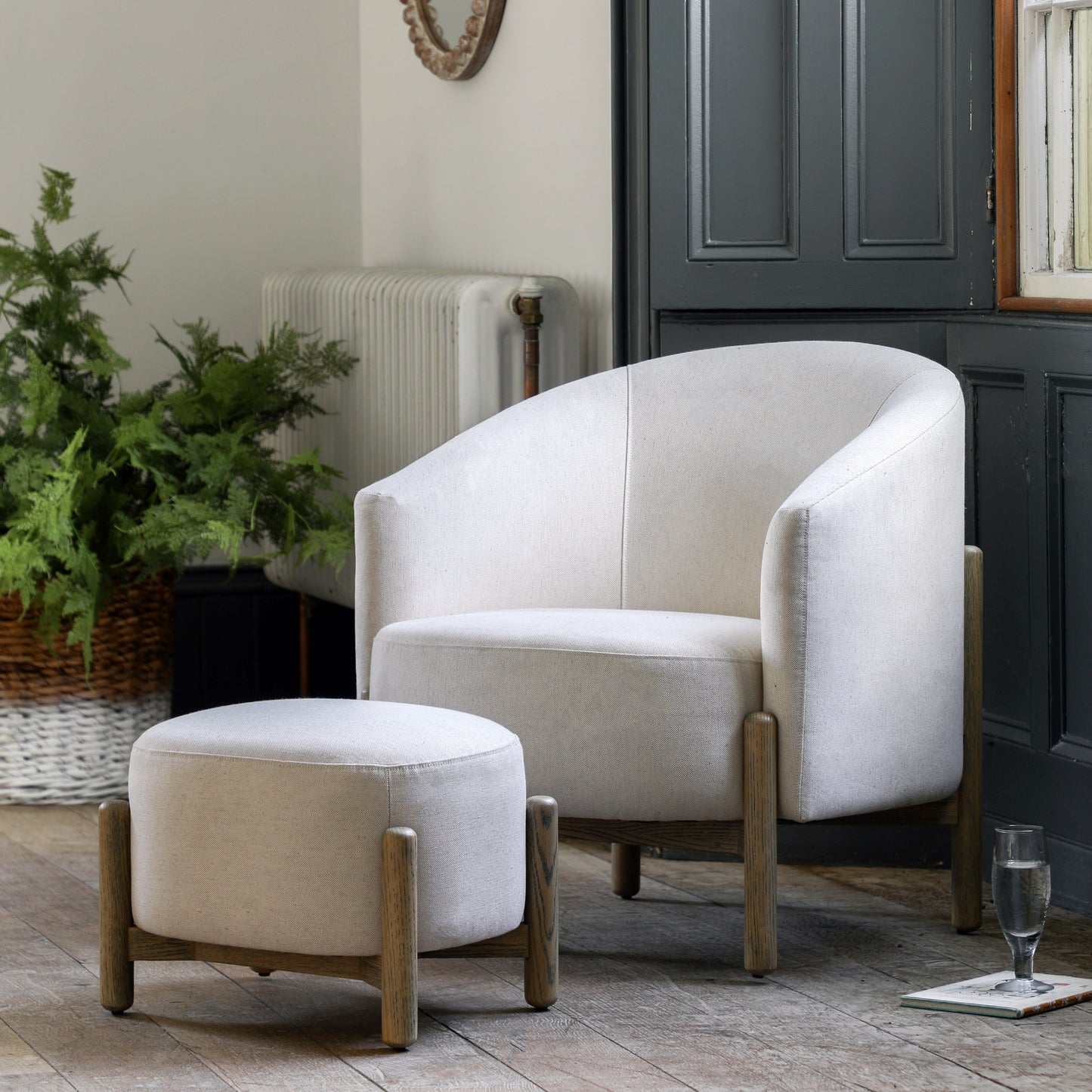 Tindon Footstool Natural