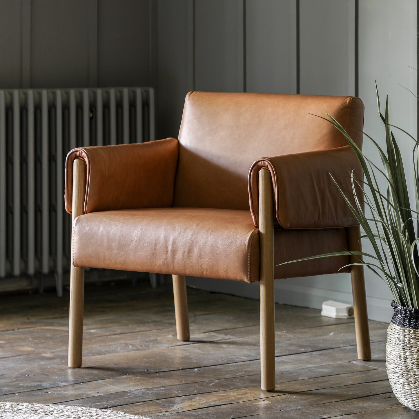 Stratford Armchair Brown Leather