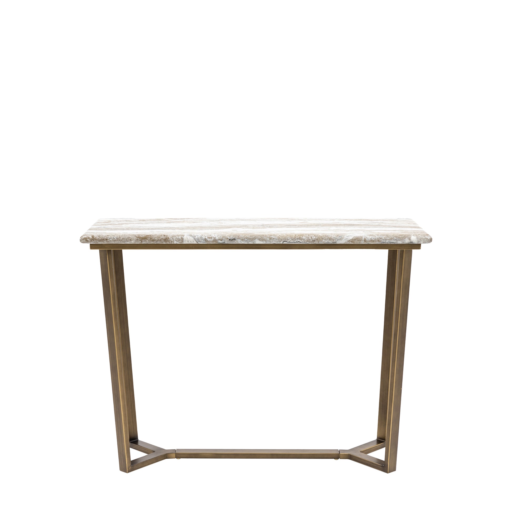 Lusso Console Table Green Marble