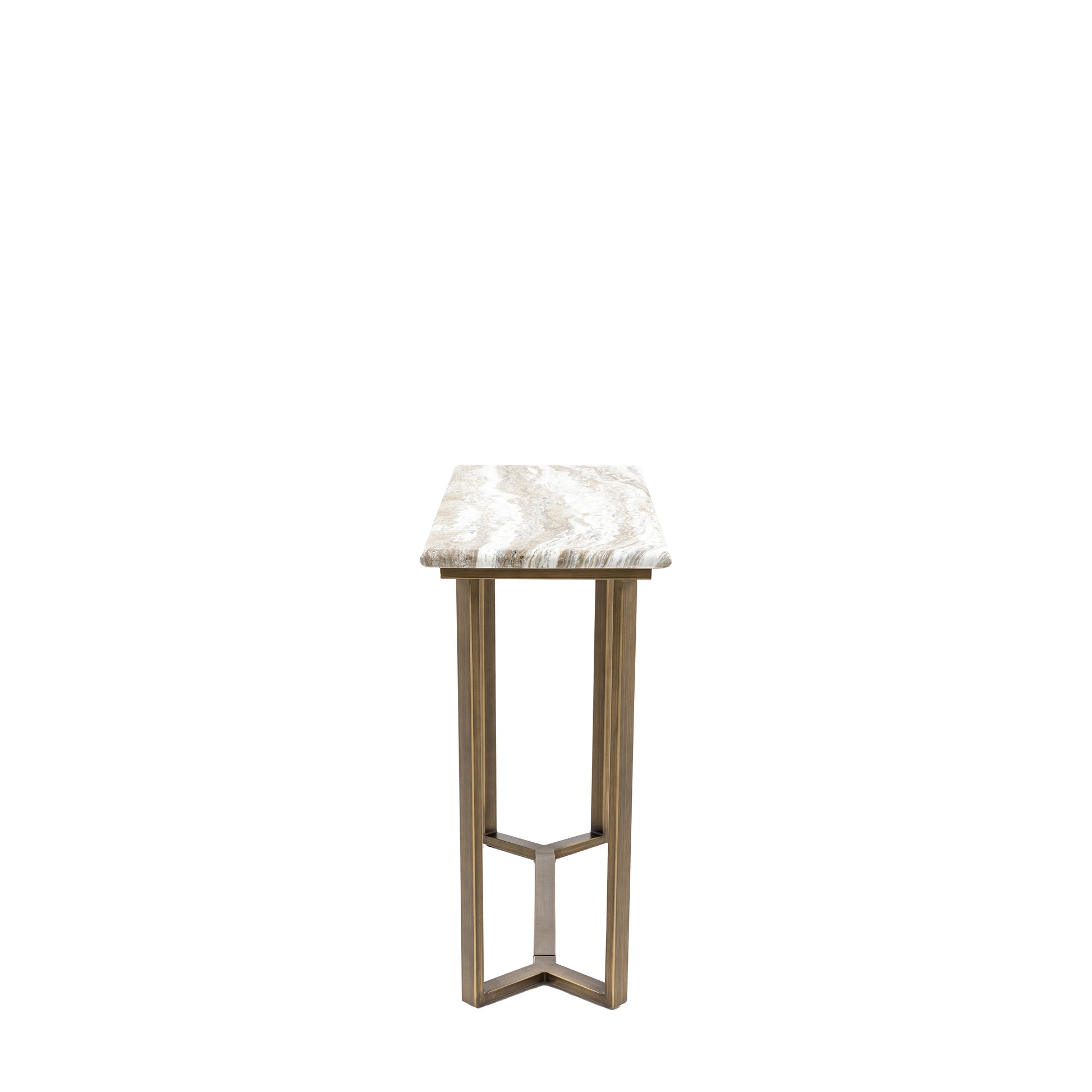 Lusso Console Table Green Marble