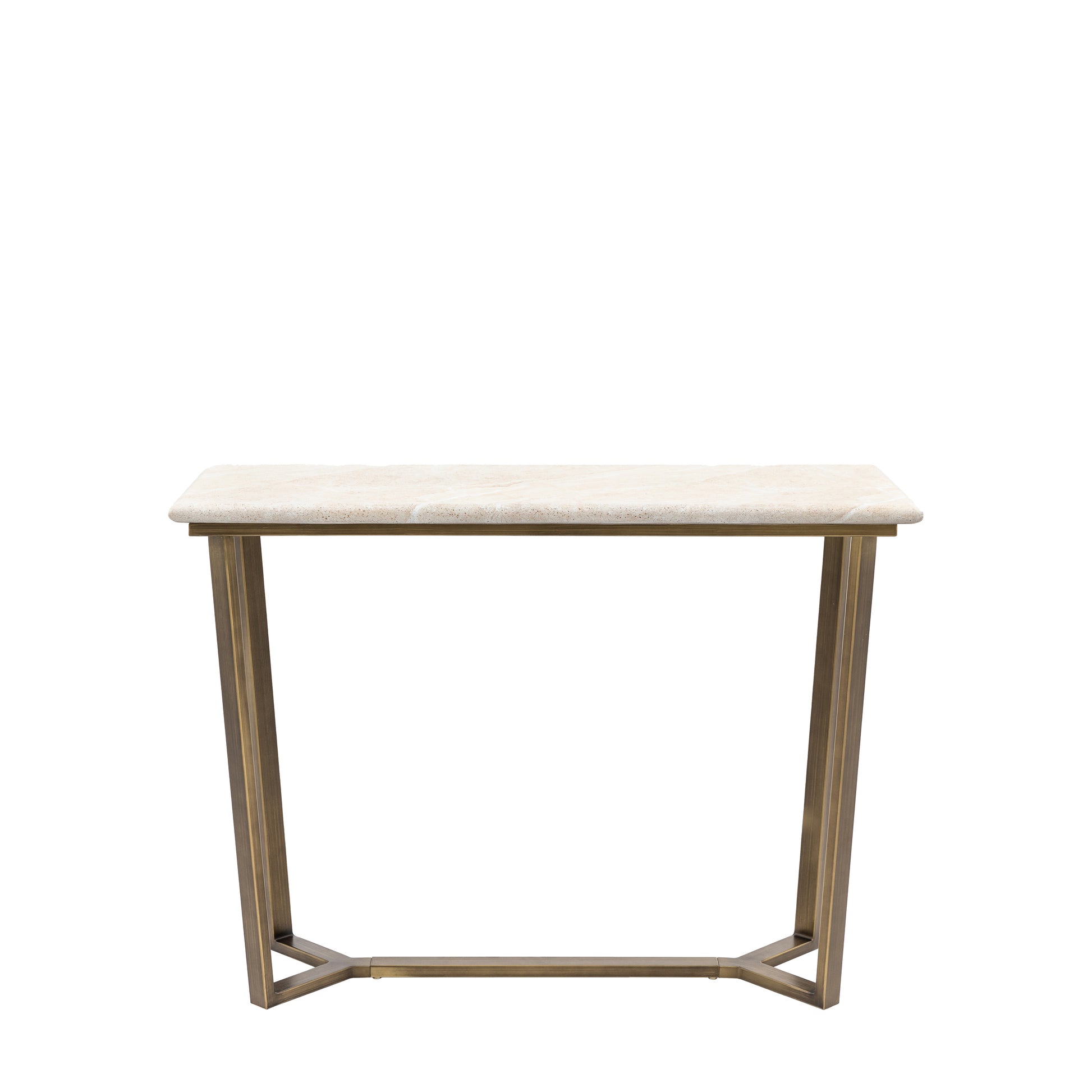 Moderna Console Table Travertine