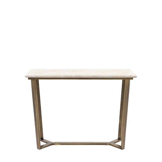 Moderna Console Table Travertine
