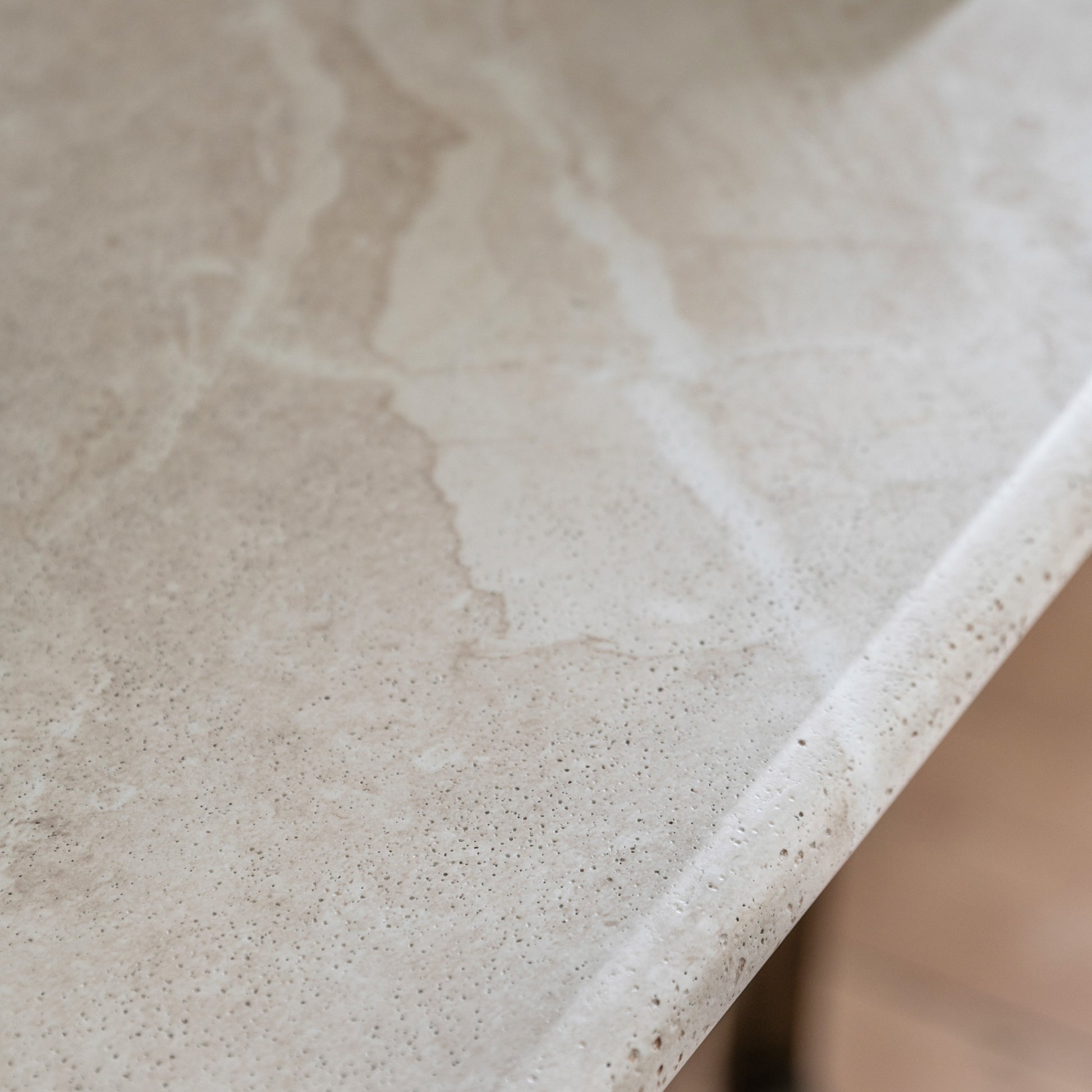 Moderna Console Table Travertine
