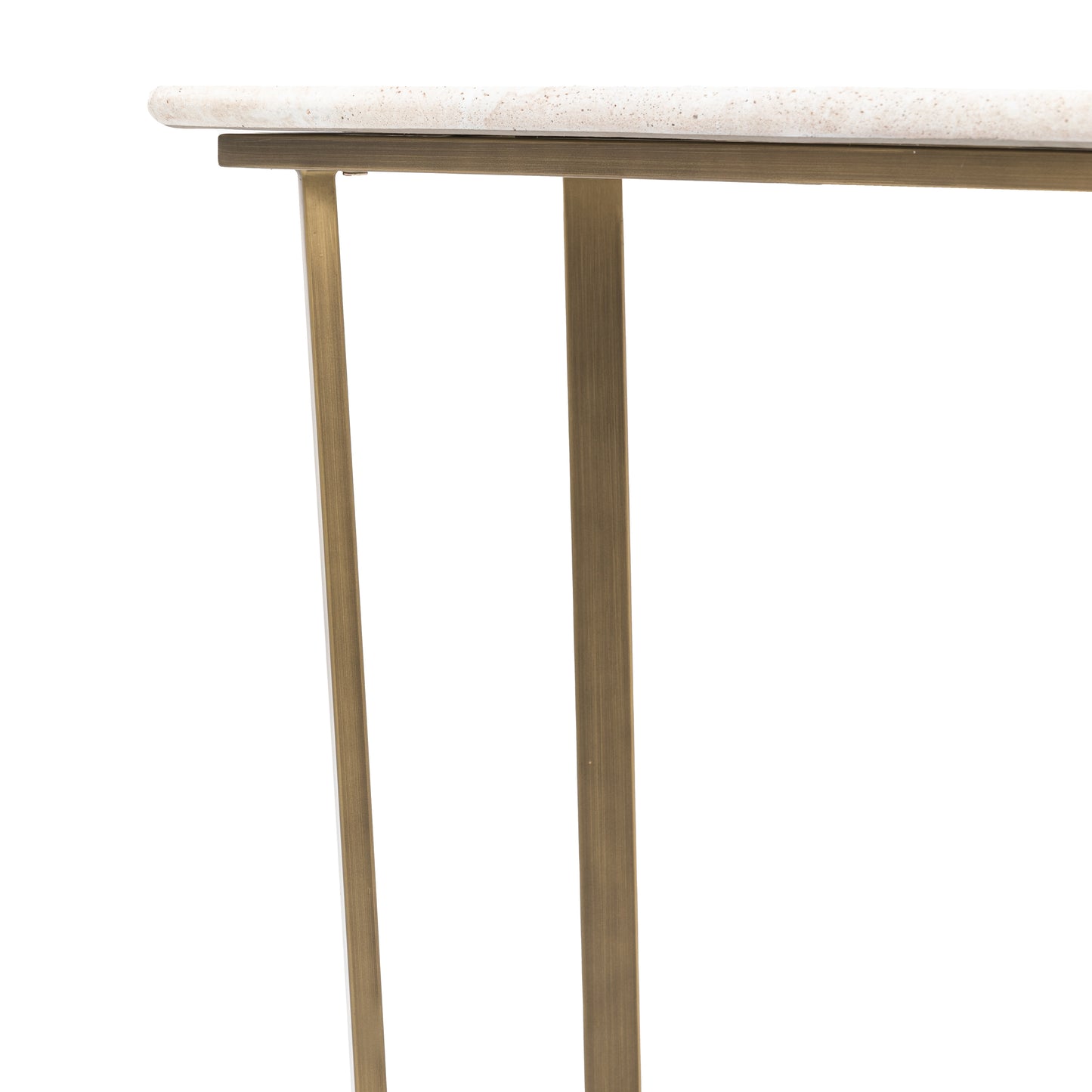 Moderna Console Table Travertine