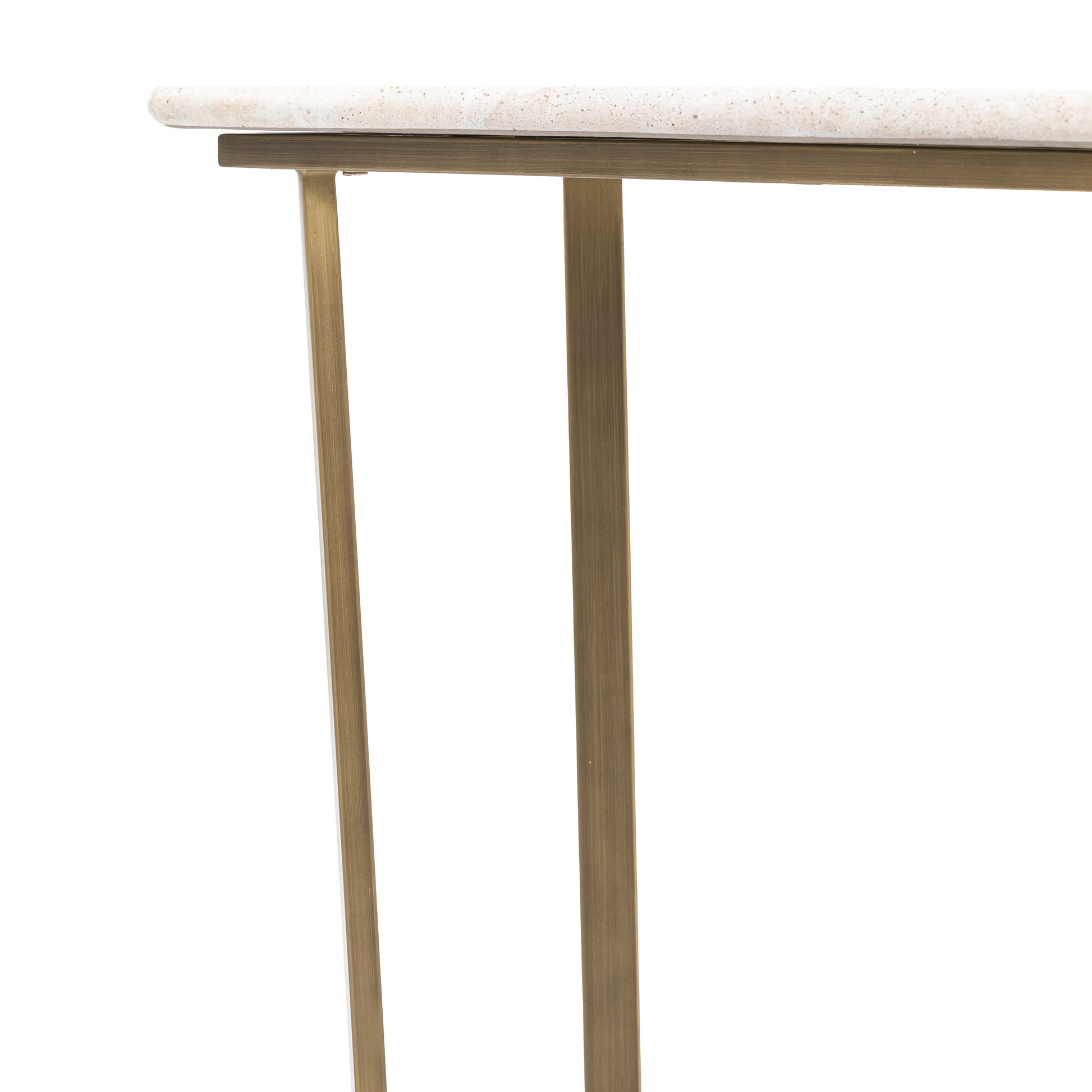Moderna Console Table Travertine