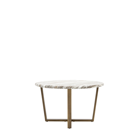 Lusso Round Coffee Table Green Marble
