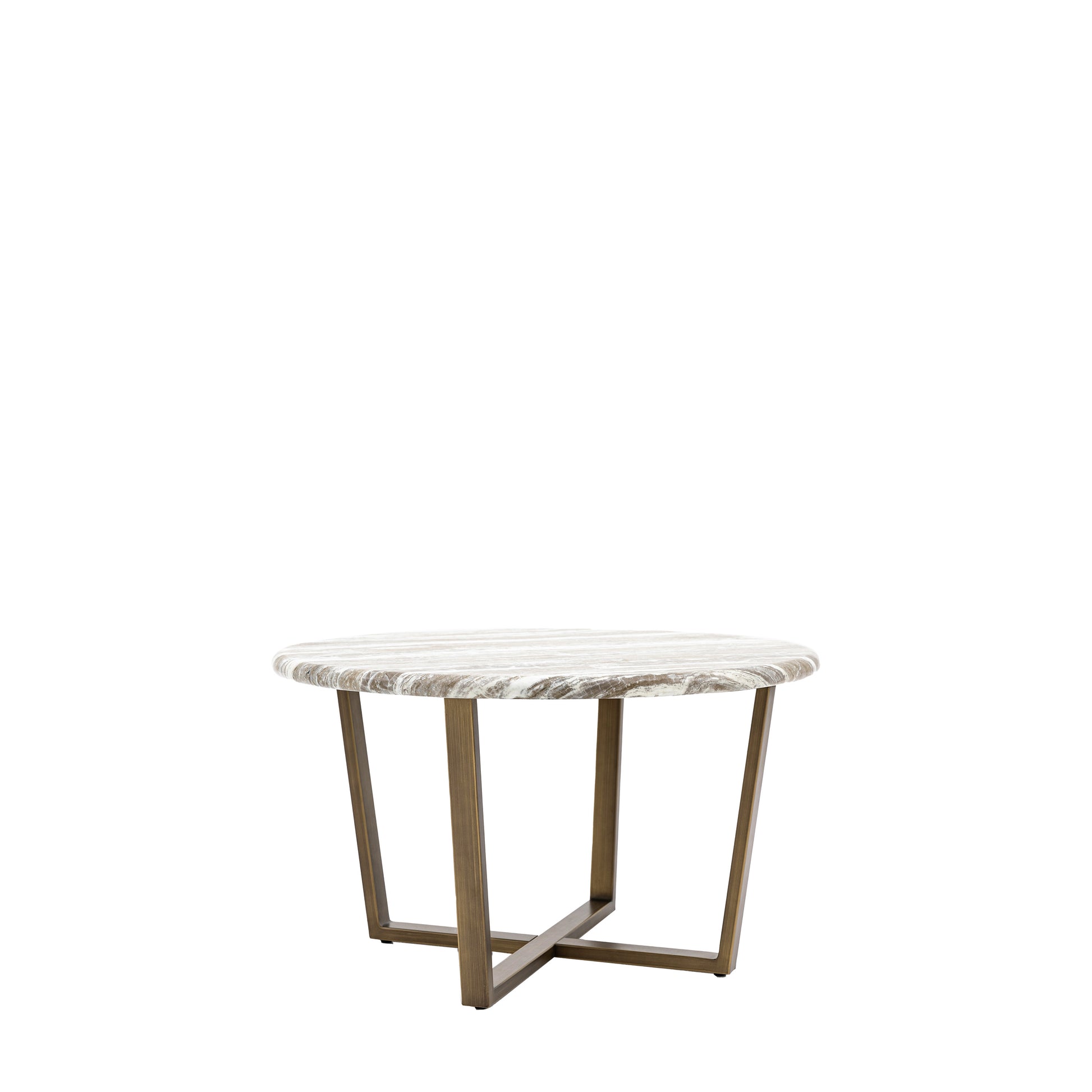 Lusso Round Coffee Table Green Marble