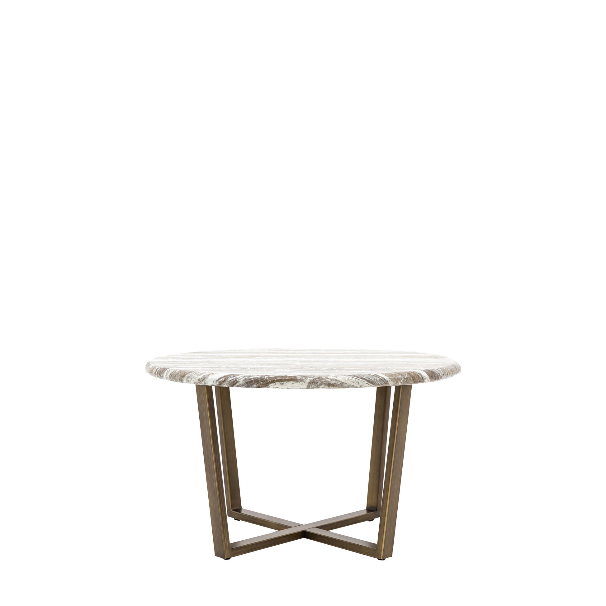 Lusso Round Coffee Table Green Marble