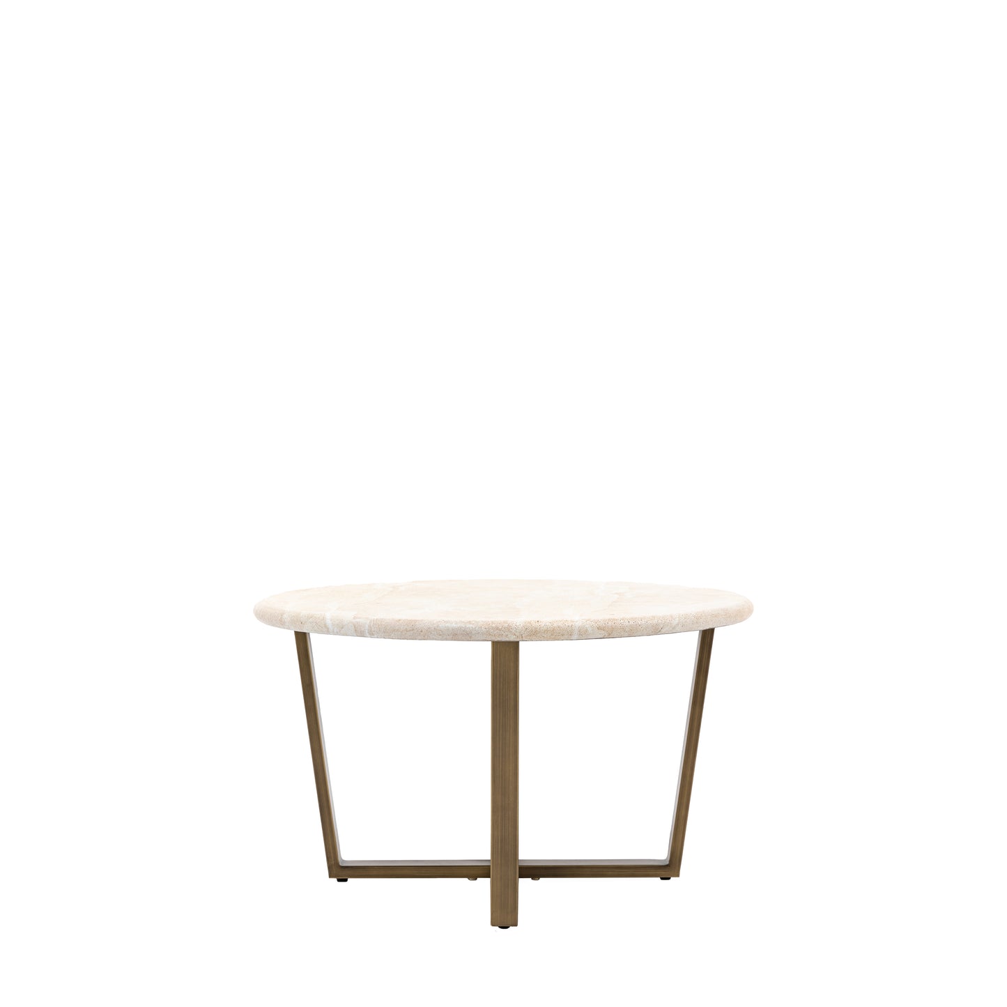 Moderna Round Coffee Table Travertine