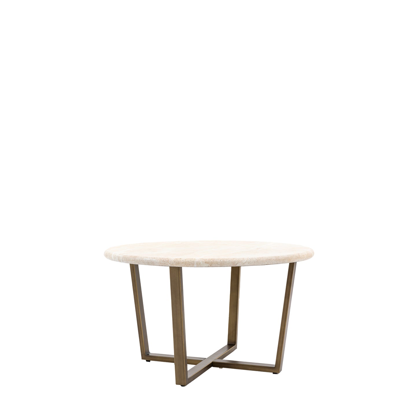 Moderna Round Coffee Table Travertine
