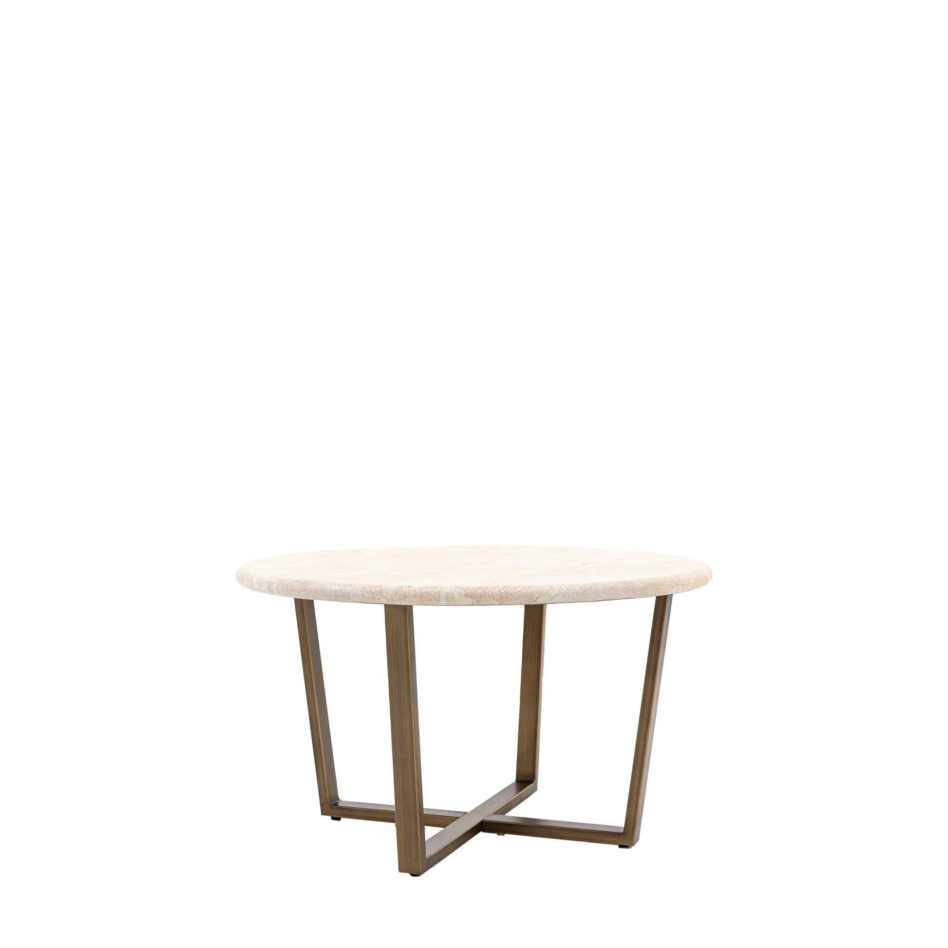 Moderna Round Coffee Table Travertine
