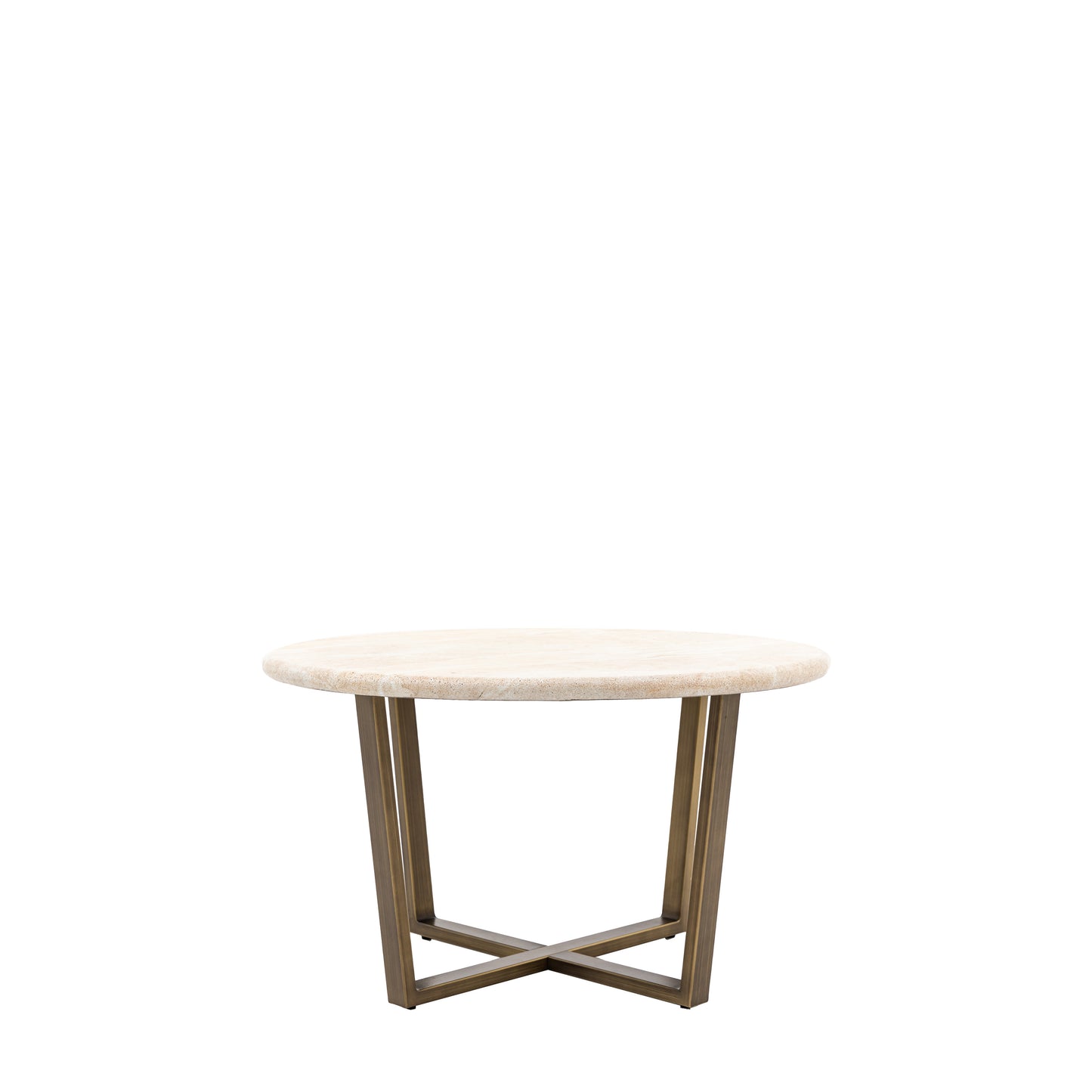 Moderna Round Coffee Table Travertine