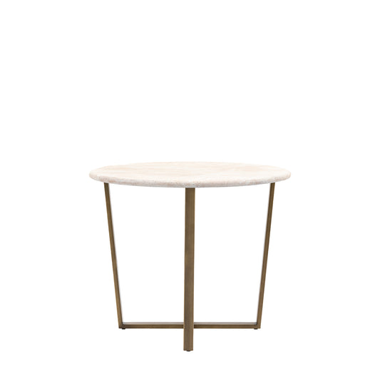 Moderna Round Dining Table Travertine