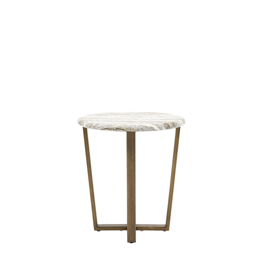 Lusso Side Table Green Marble