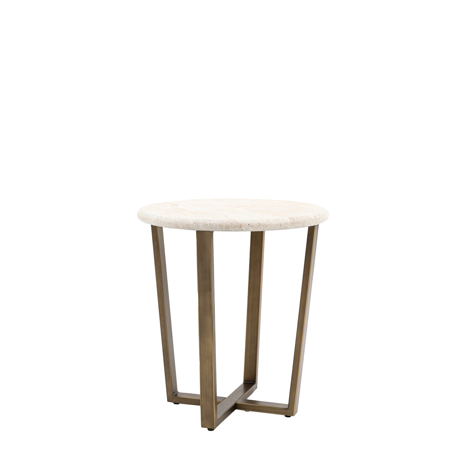 Moderna Side Table Travertine