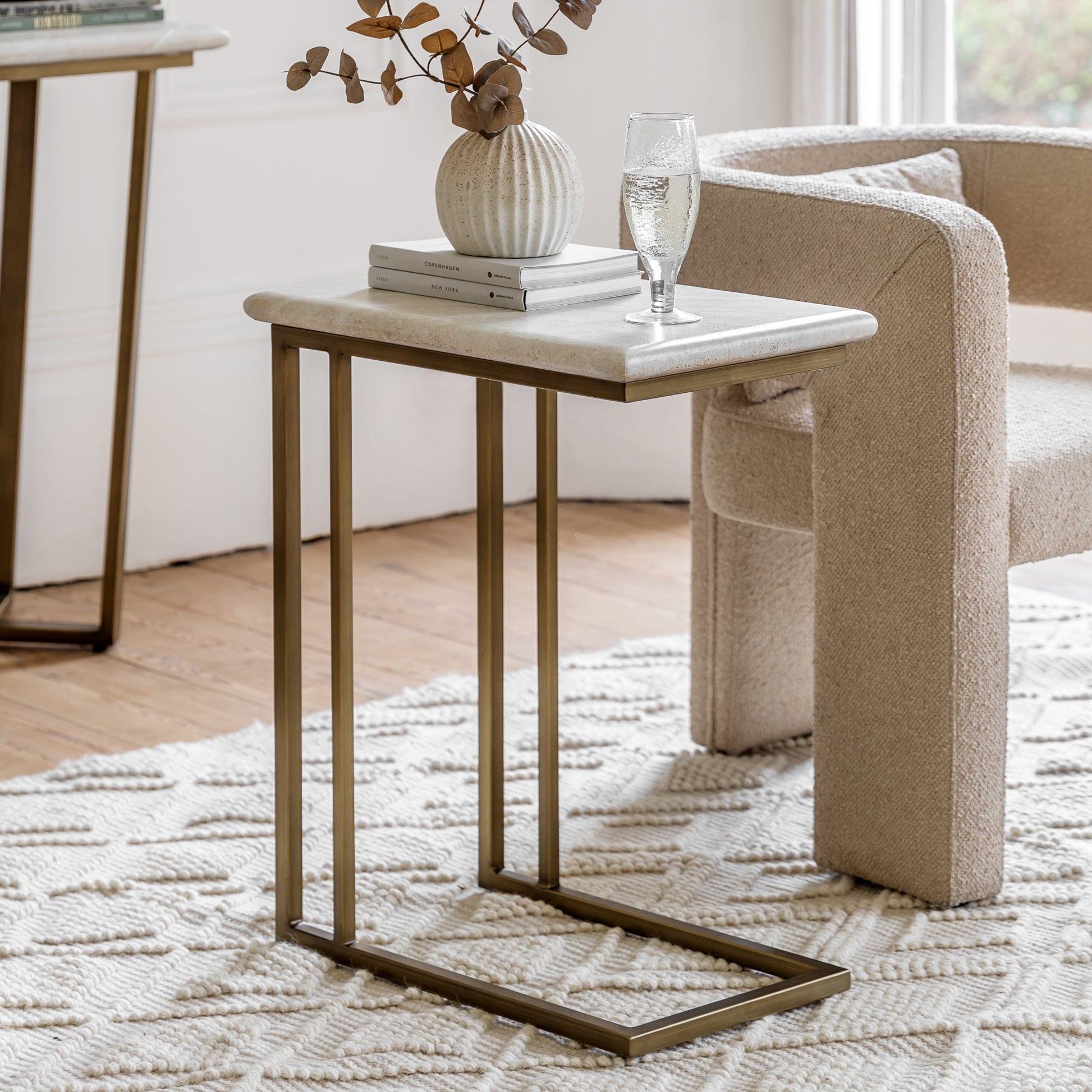 Moderna Supper Table Travertine