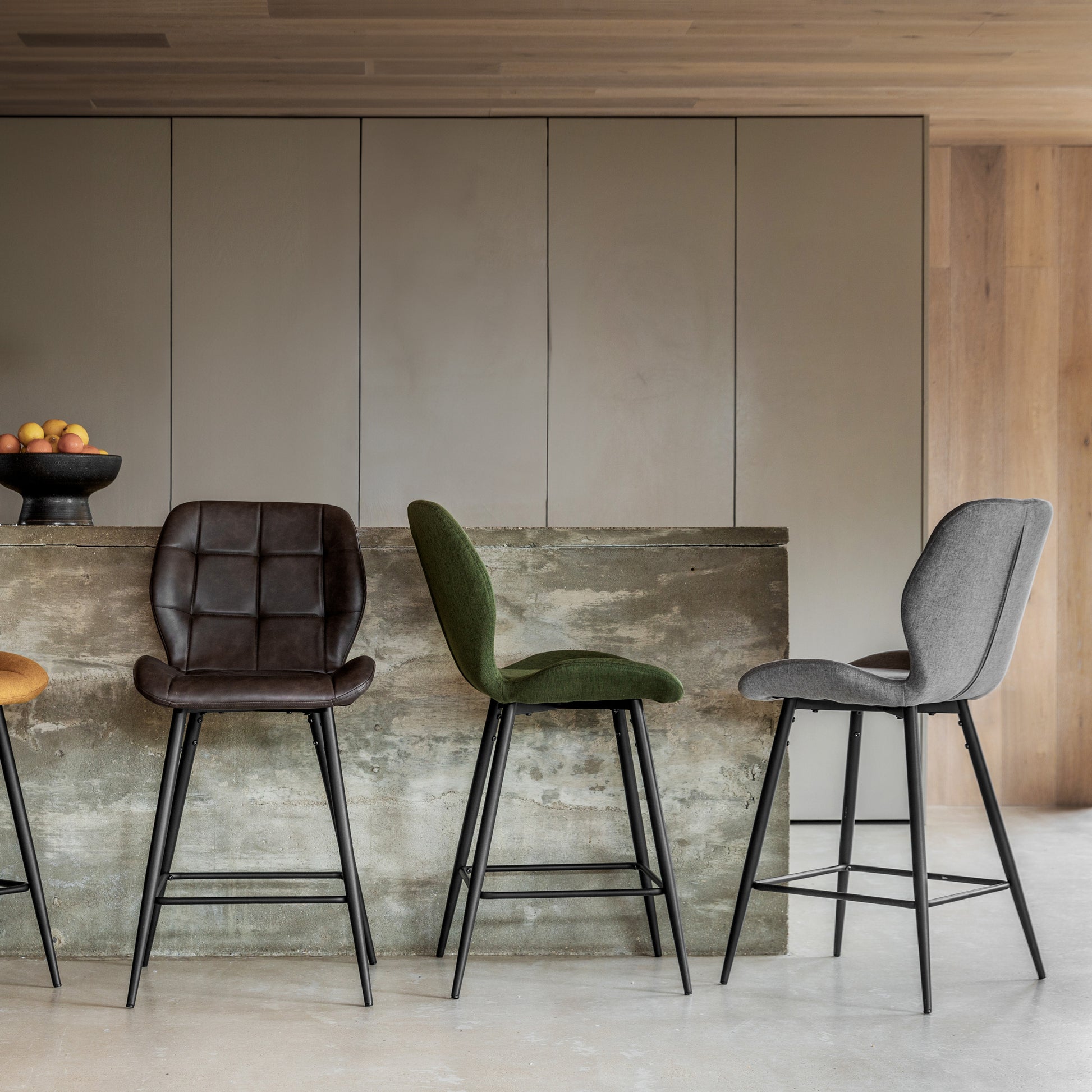 Manford Stool (2pk) Bottle Green