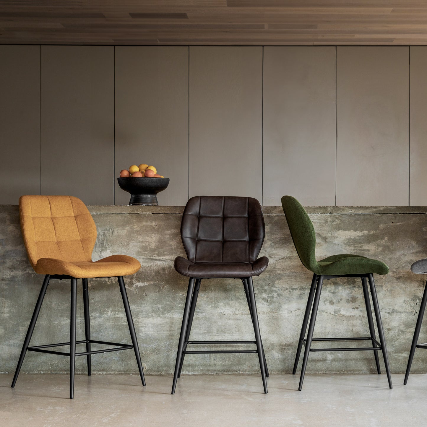 Manford Stool (2pk) Brown
