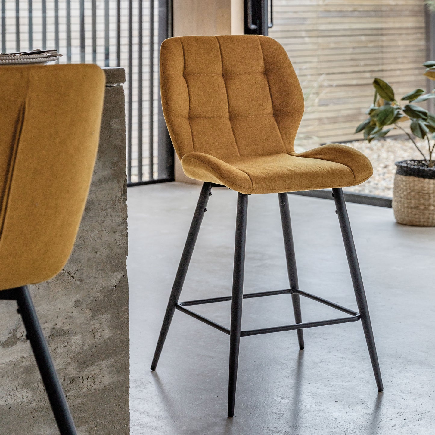 Manford Stool (2pk) Saffron