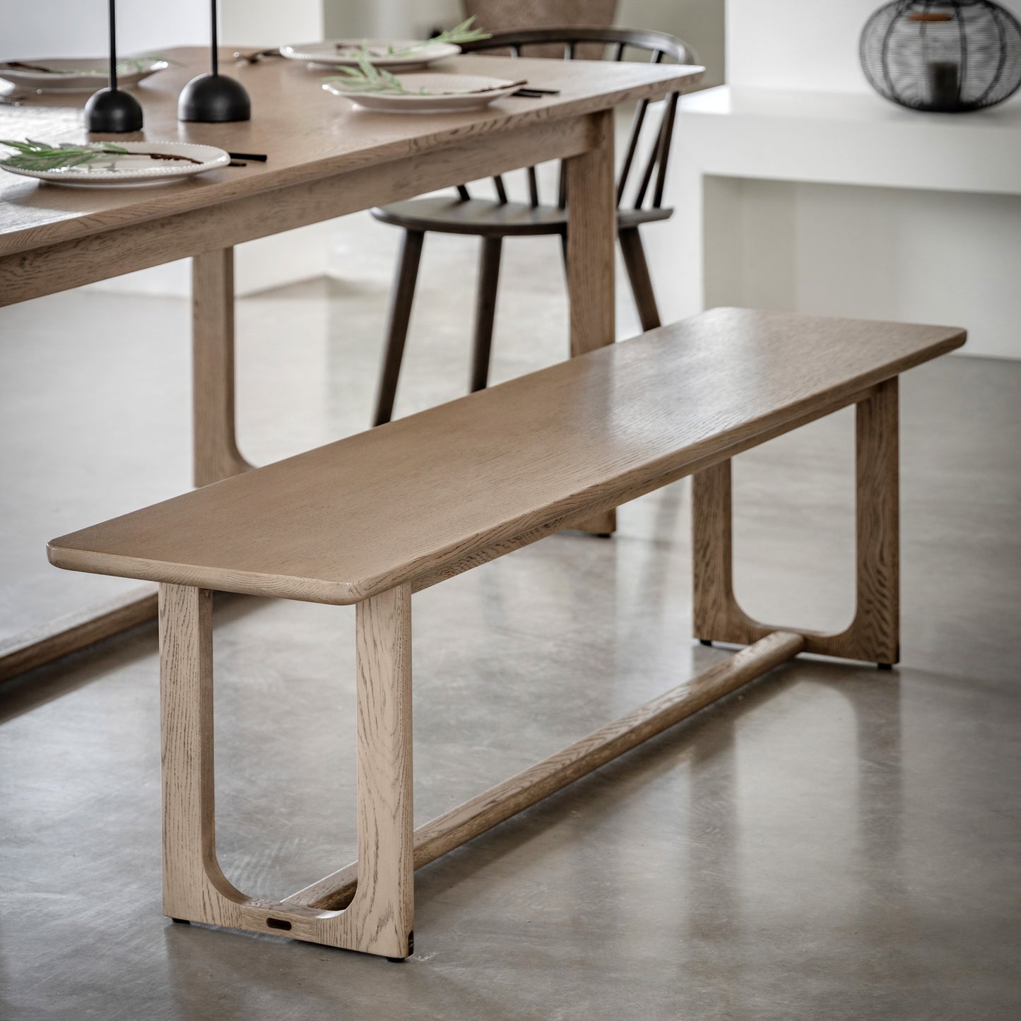 Craft Dining Bench Smoked