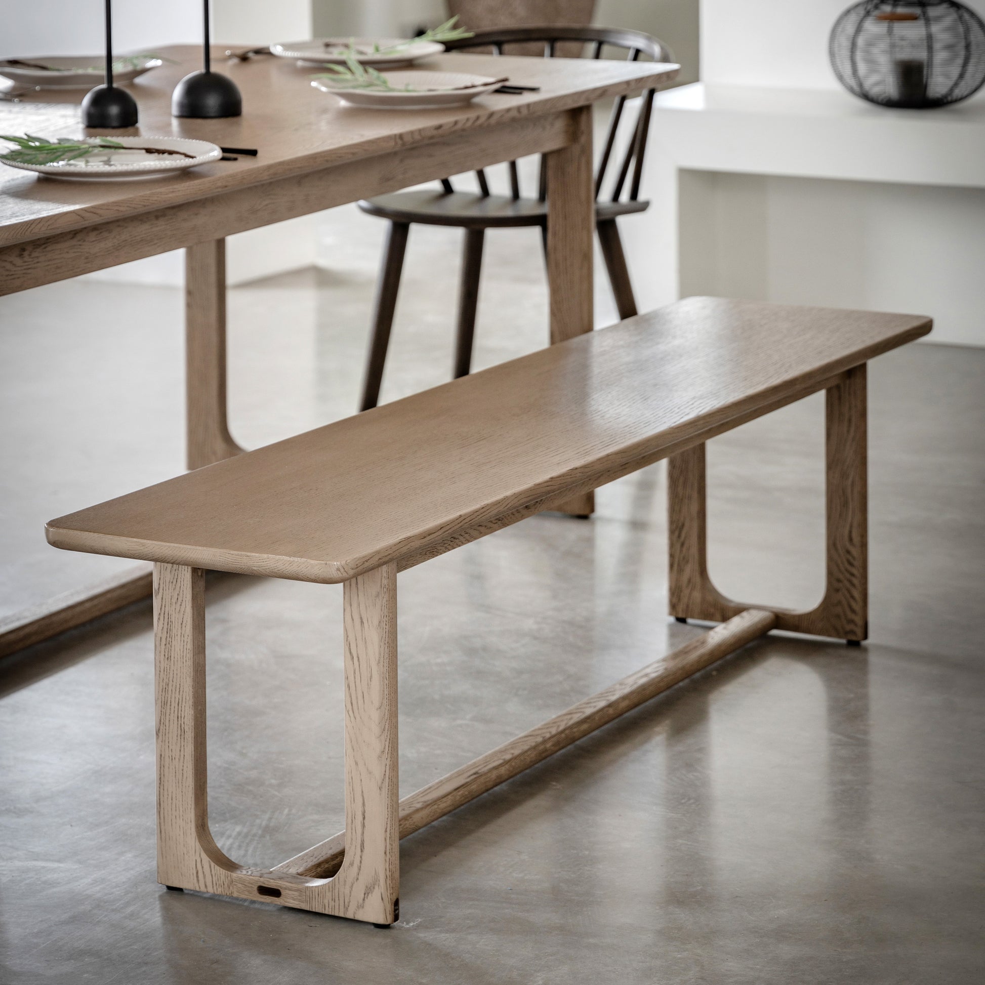 Craft Dining Bench Smoked
