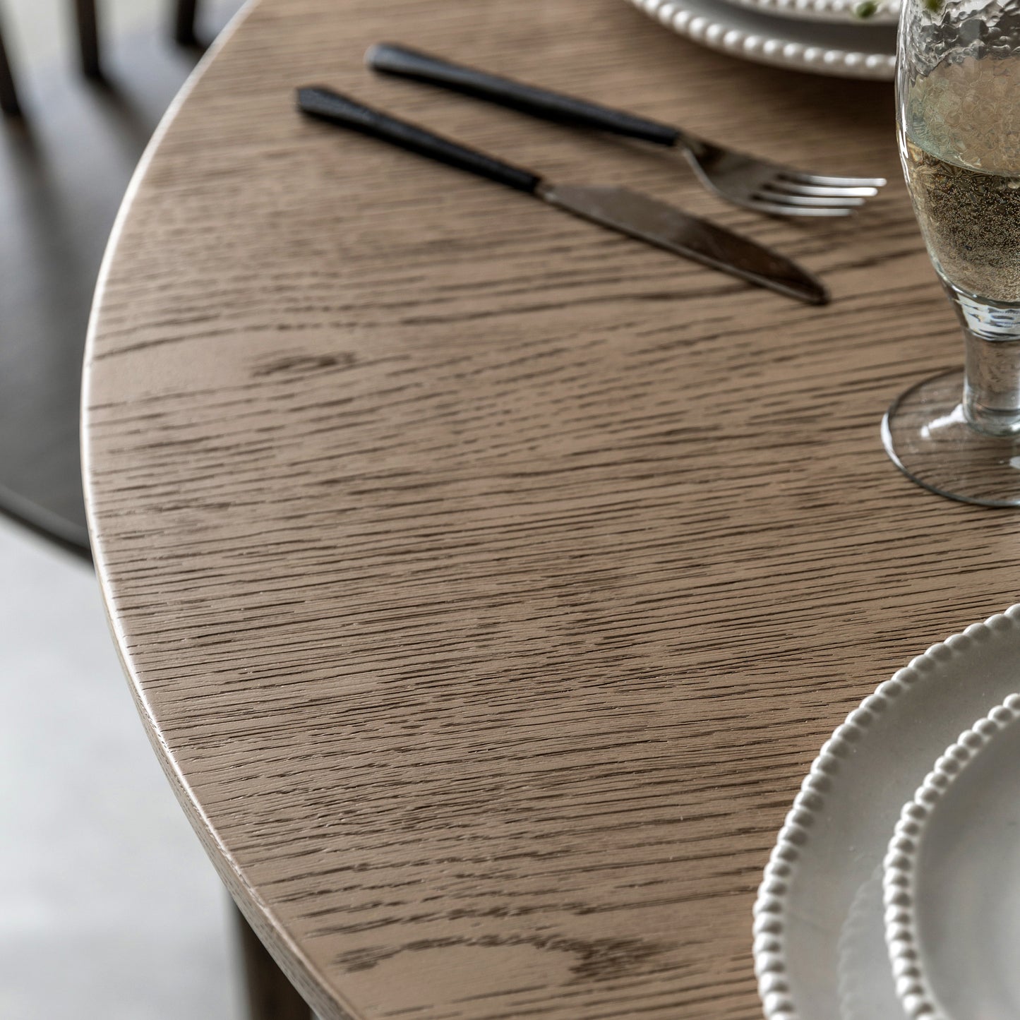 Craft Round Dining Table Smoked