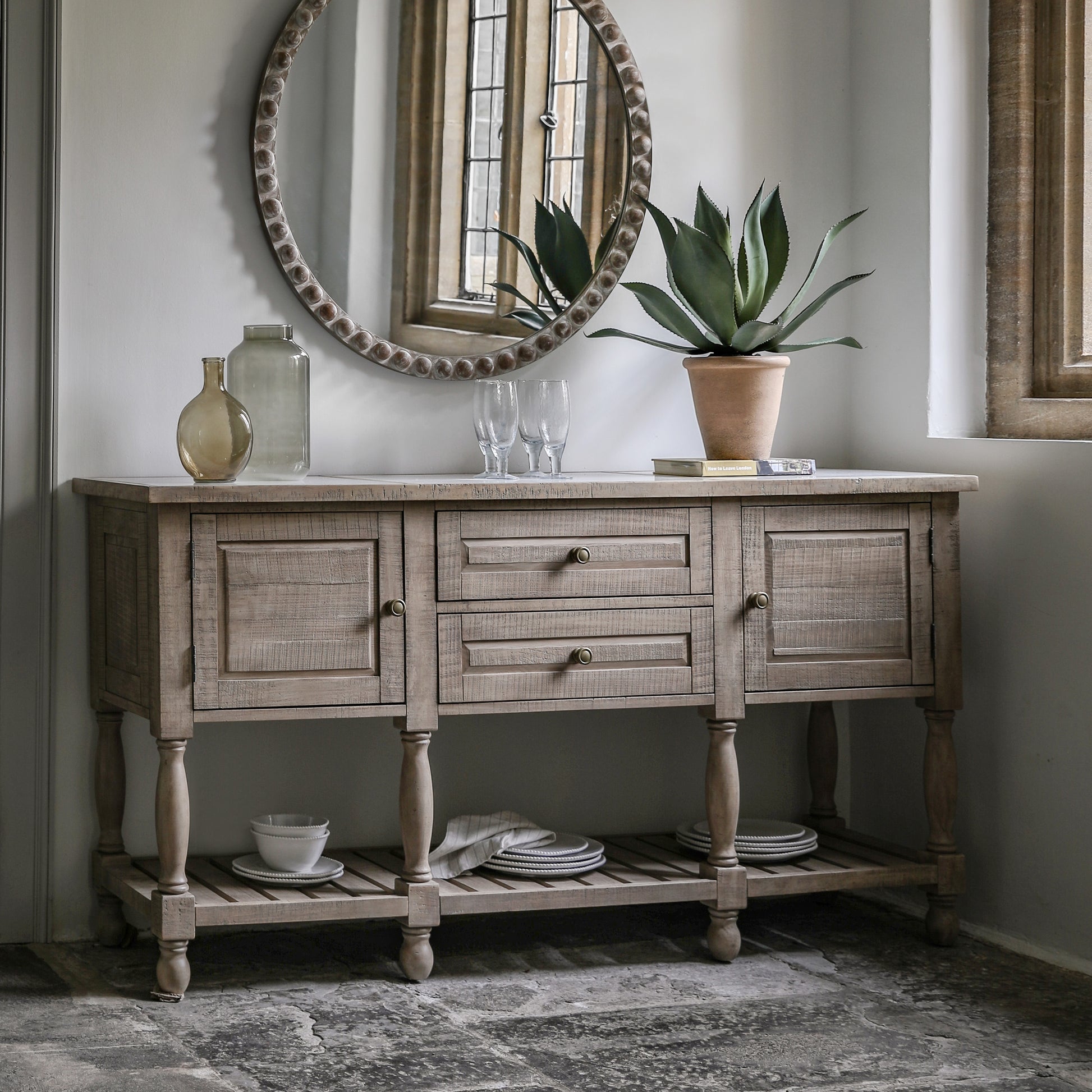 Vancouver 2 Door 2 Drawer Sideboard Natural