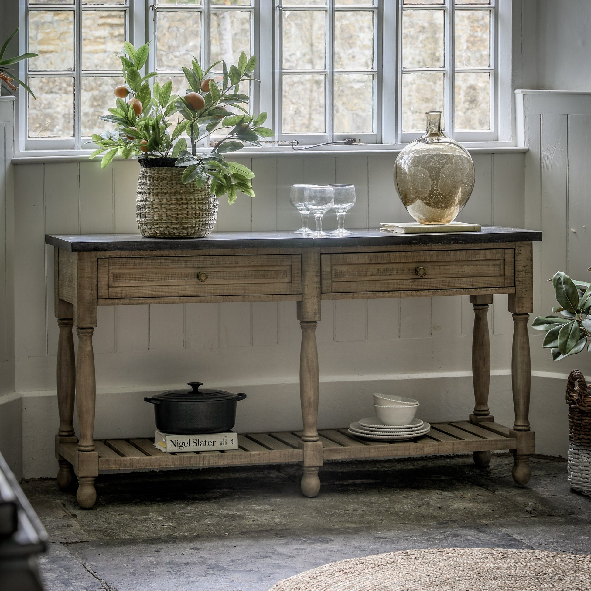 Vancouver 2 Drawer Console Natural
