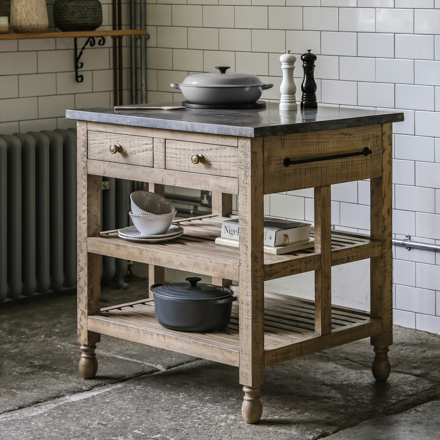 Vancouver Kitchen Island Natural Small
