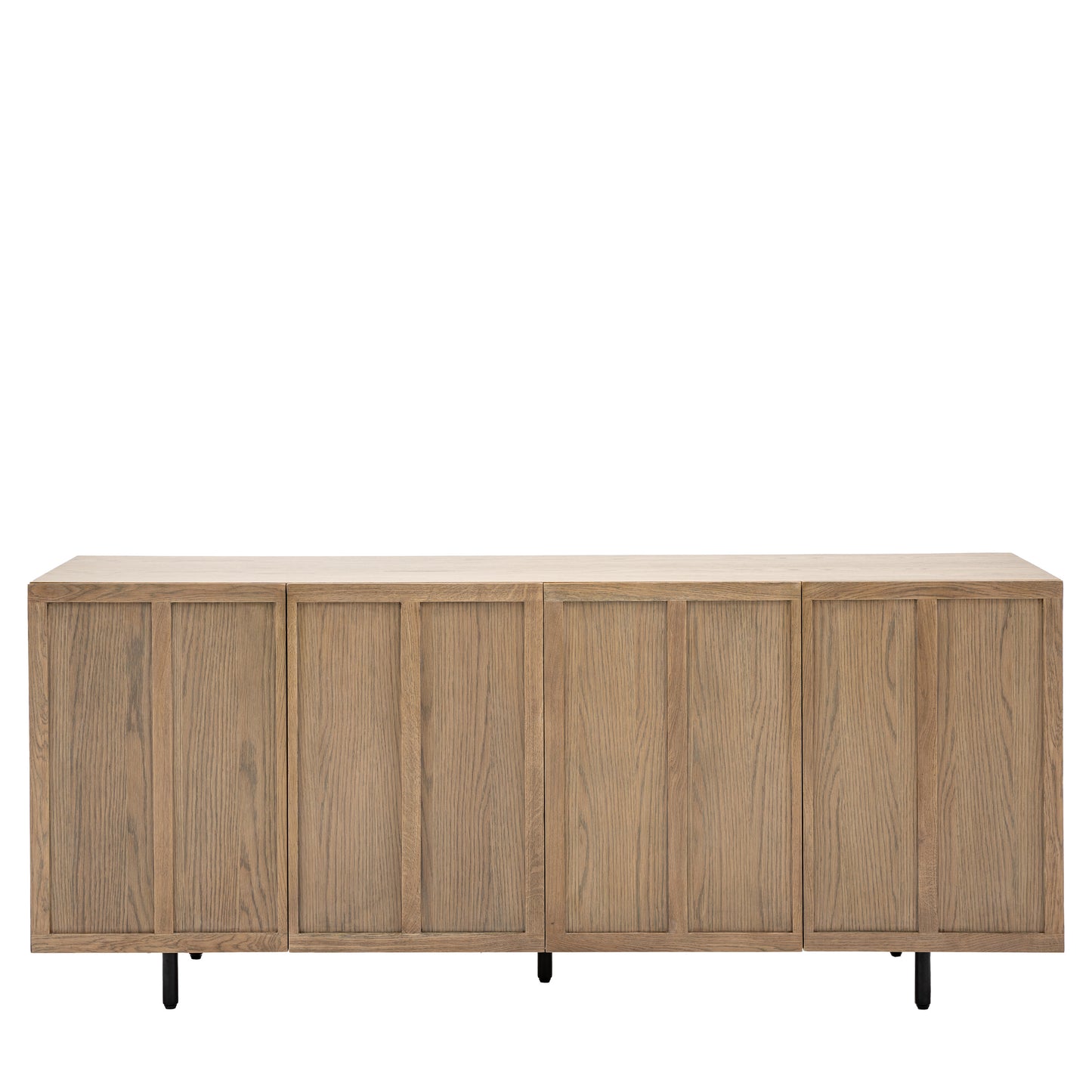 Panelled 4 Door Sideboard Smoked
