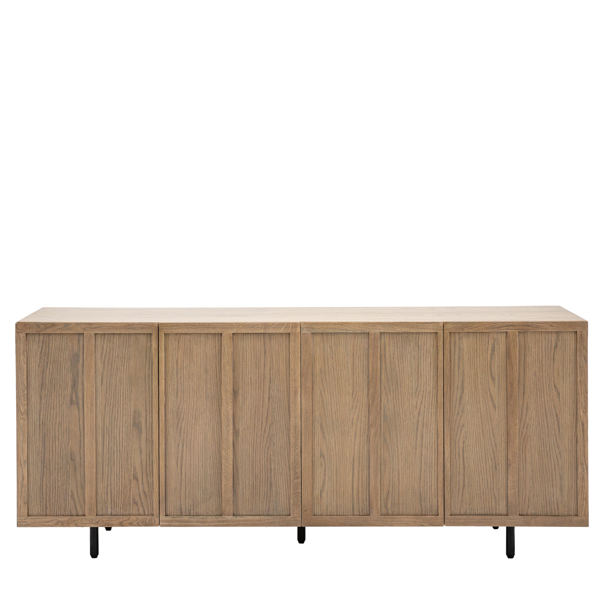 Panelled 4 Door Sideboard Smoked