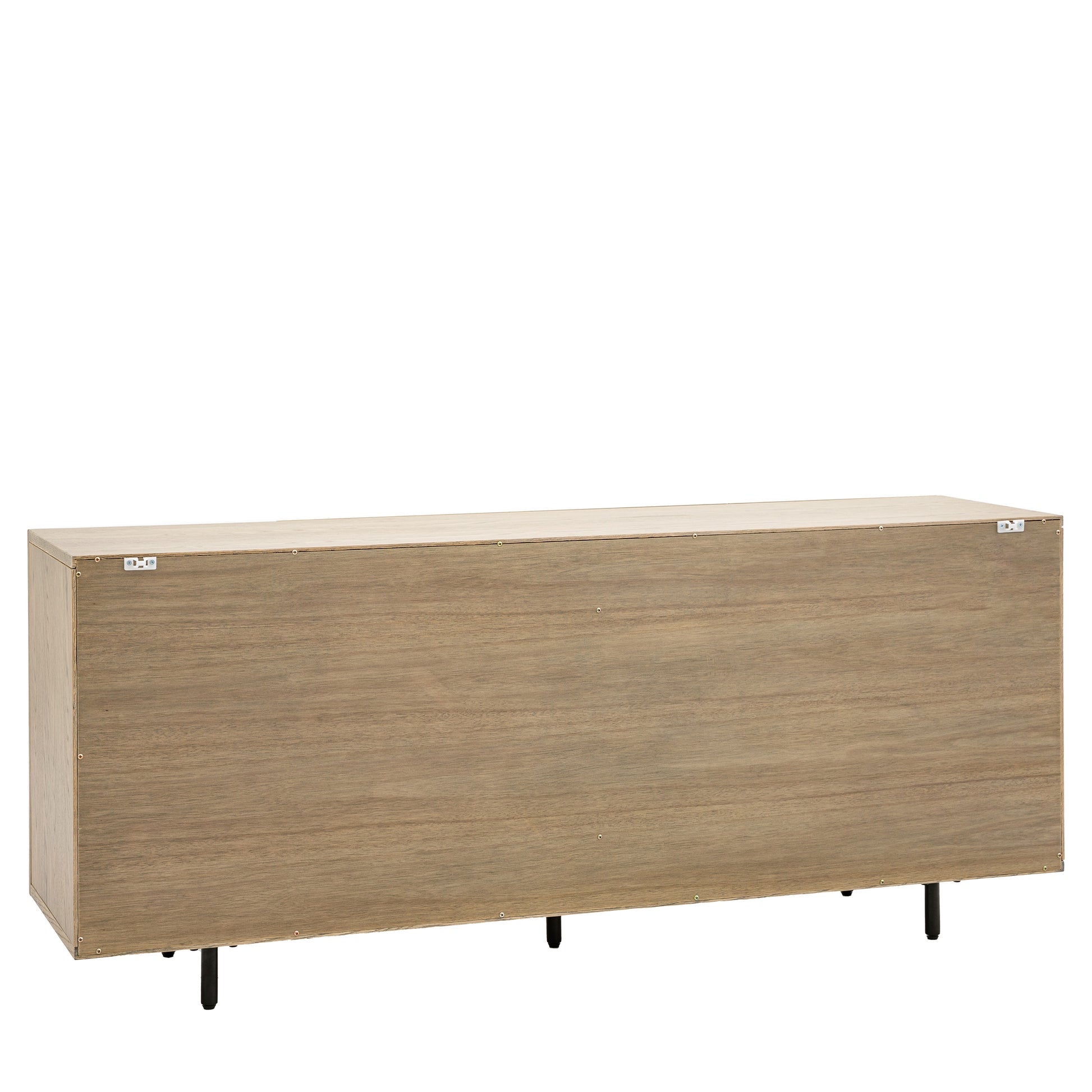 Panelled 4 Door Sideboard Smoked