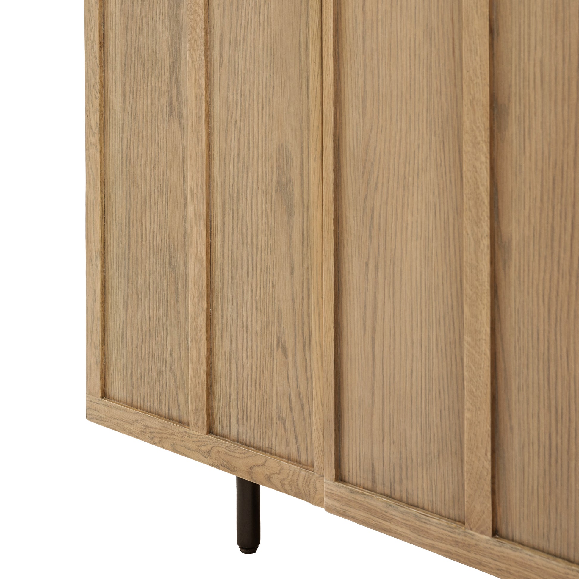 Panelled 4 Door Sideboard Smoked