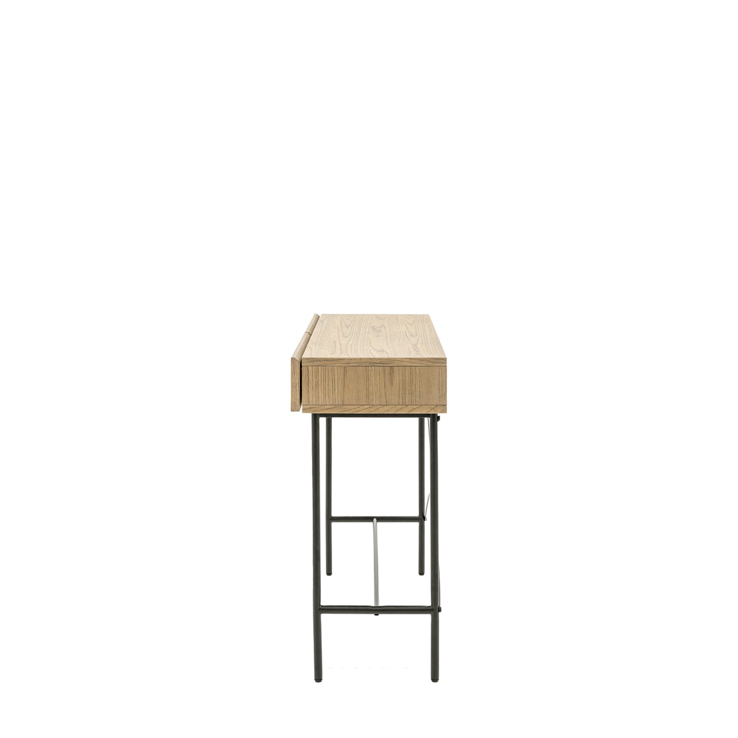 Panelled 2 Drawer Console Smoked
