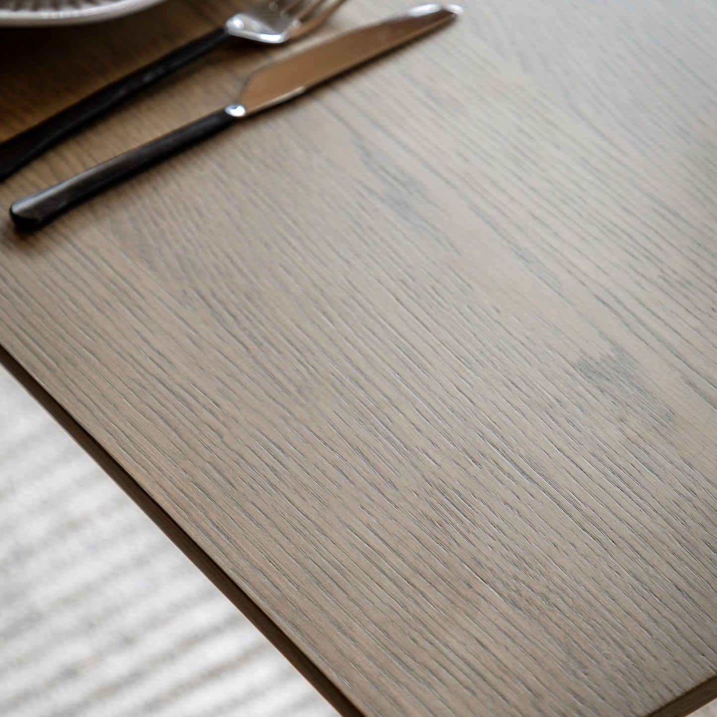 Panelled Dining Table Smoked