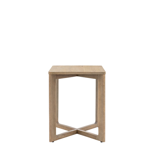 Panelled Side Table Smoked