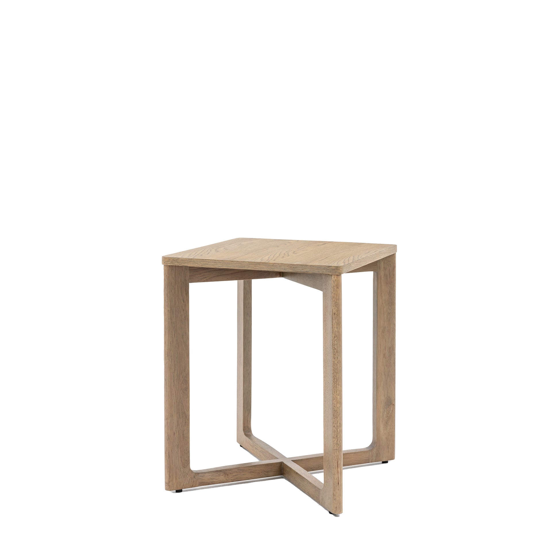 Panelled Side Table Smoked