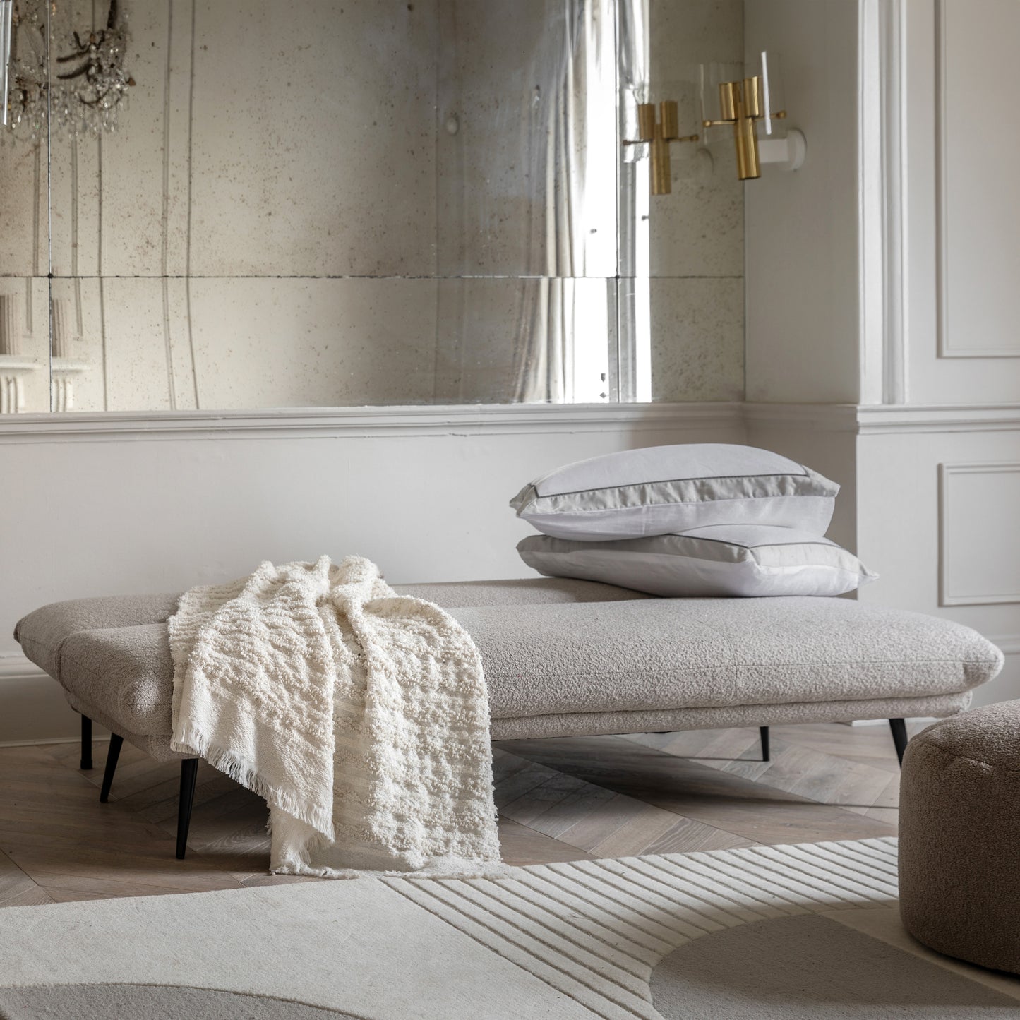 Dunton Sofa Bed Light Grey