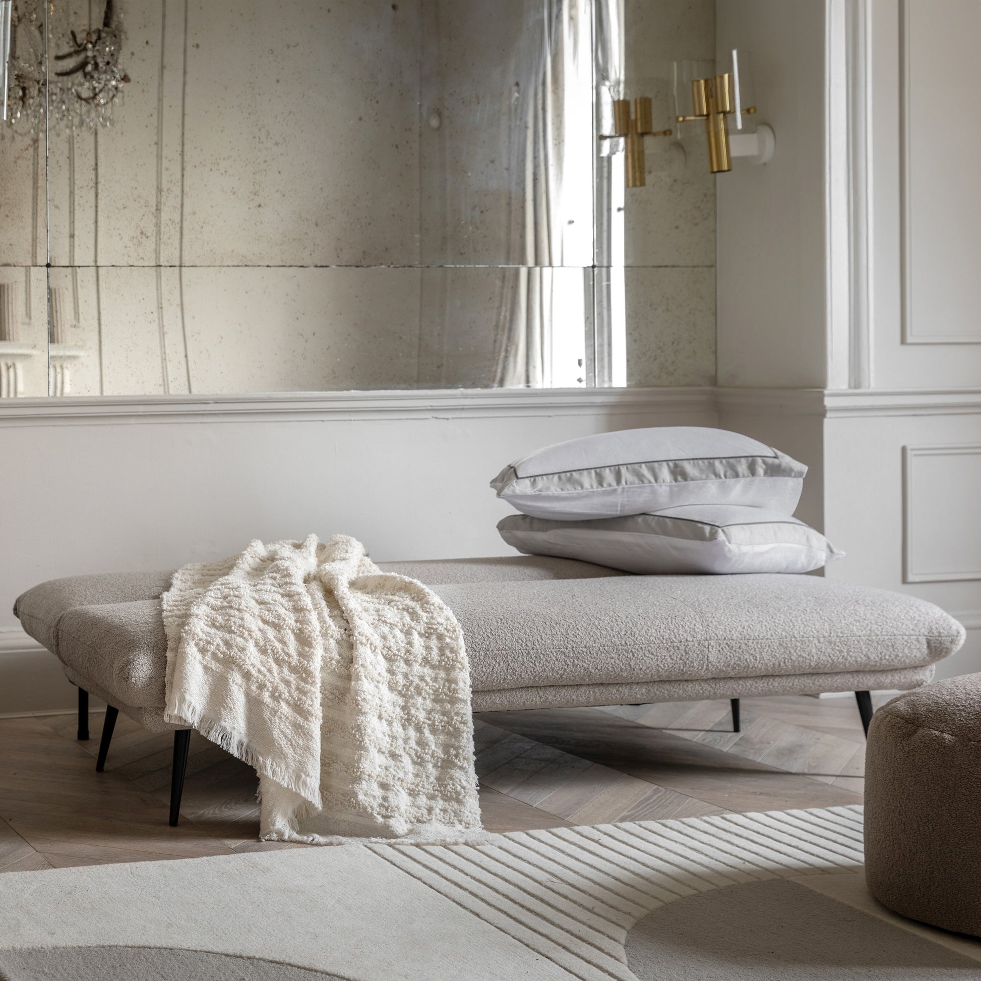 Dunton Sofa Bed Light Grey