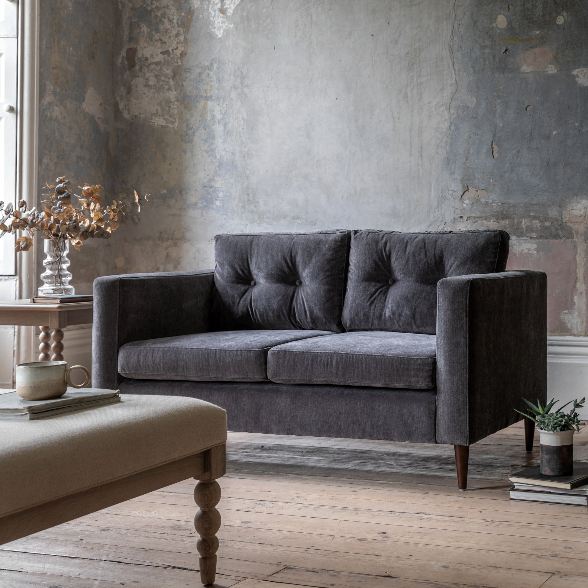 Whitwell Sofa 2 Seater Charcoal