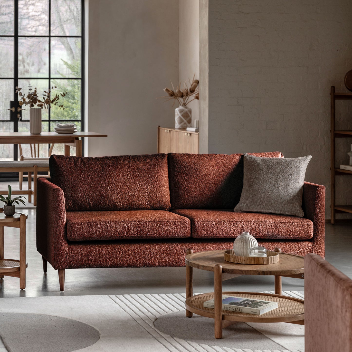 Gateford Sofa 3 Seater Rust