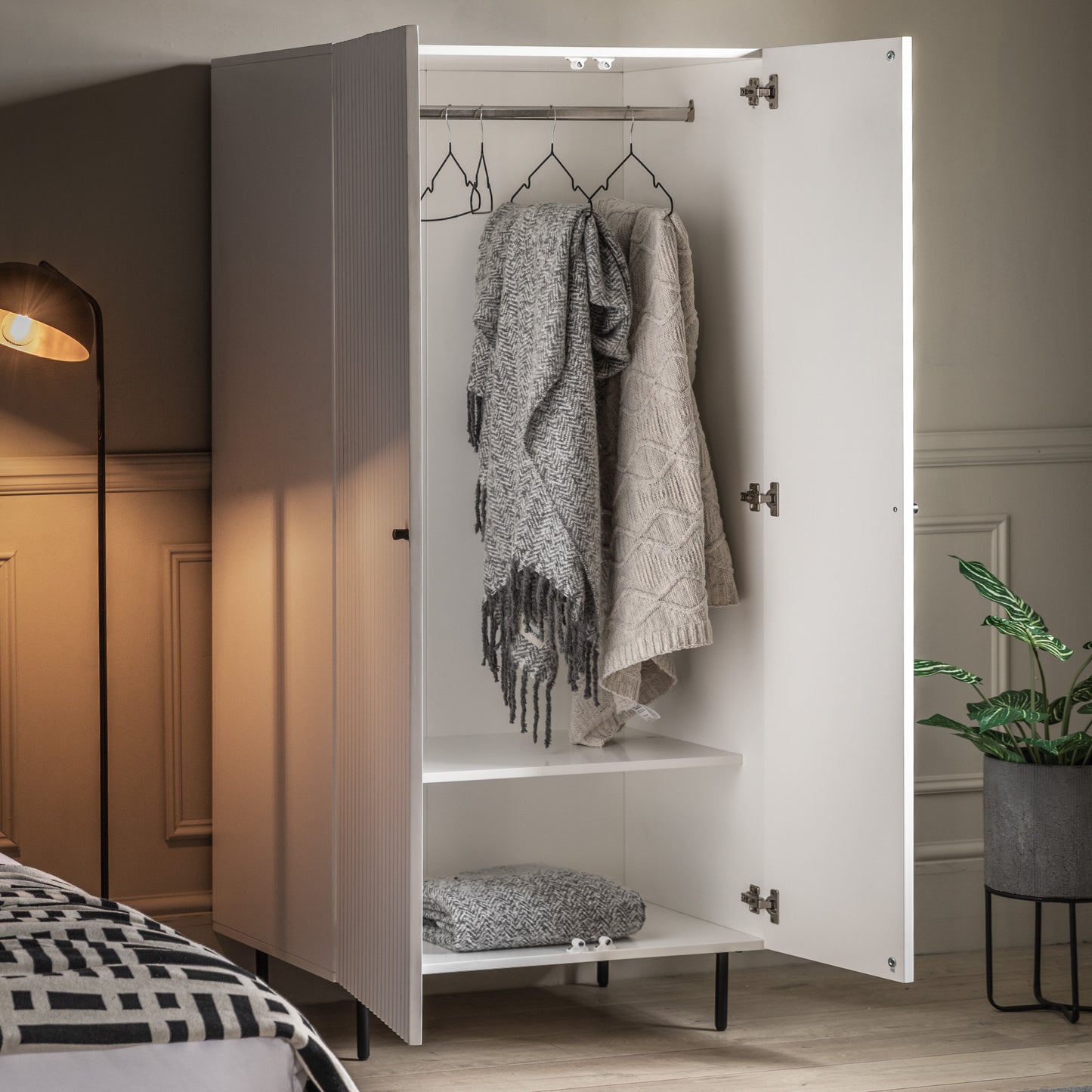 Buckhurst 2 Door Wardrobe White