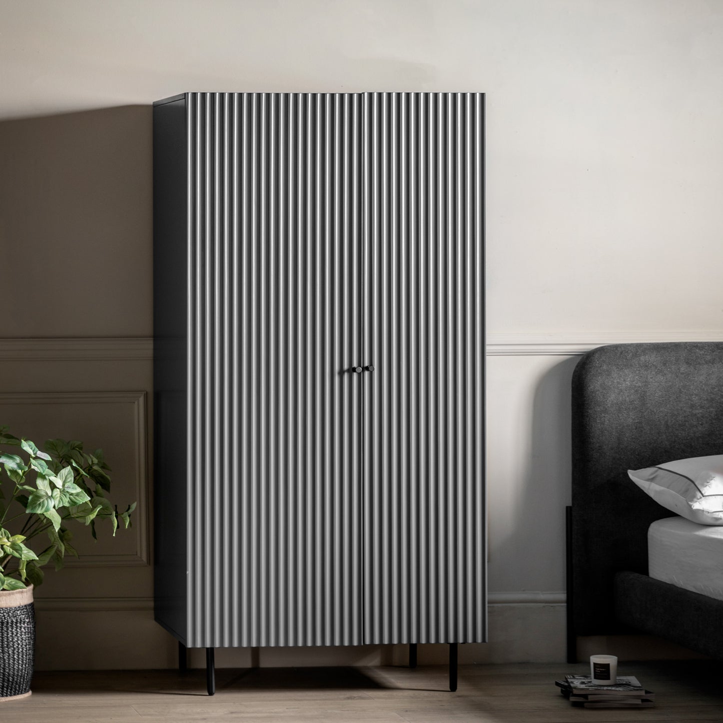 Buckhurst 2 Door Wardrobe Grey