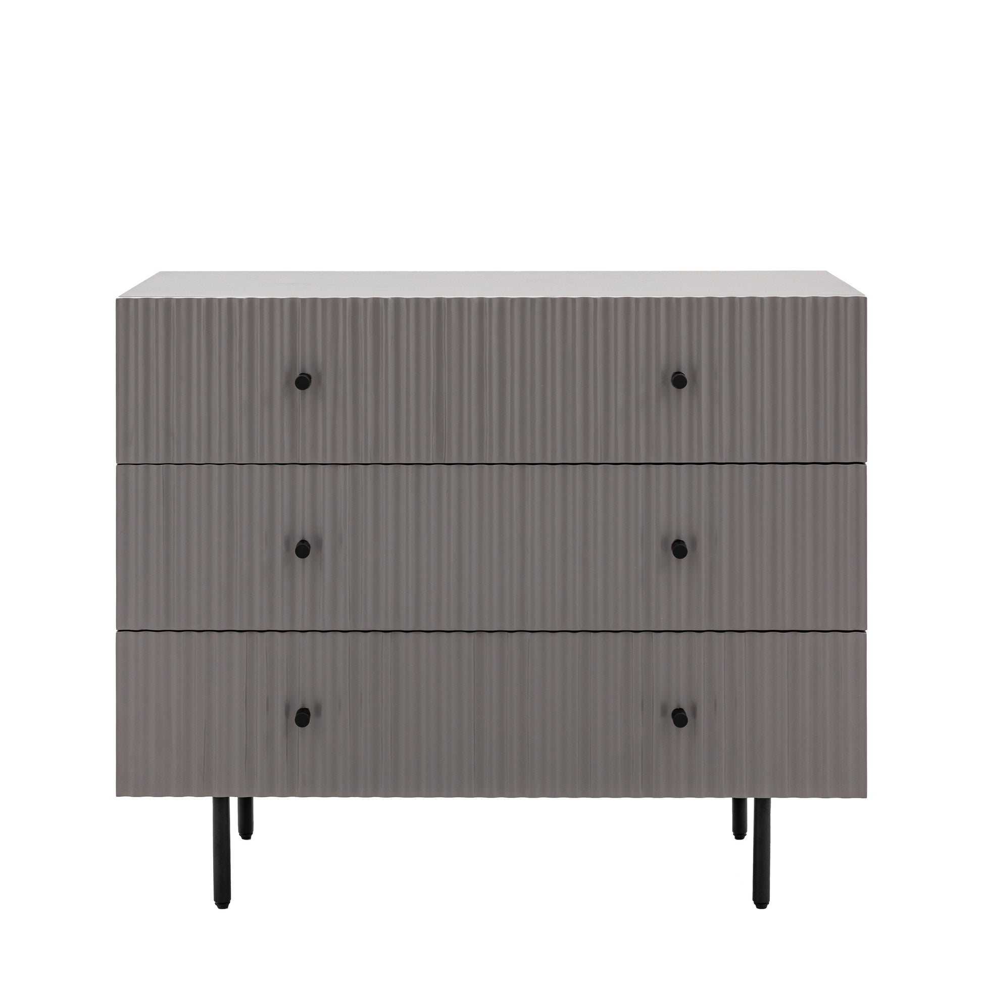 Buckhurst 3 Drawer Chest Grey