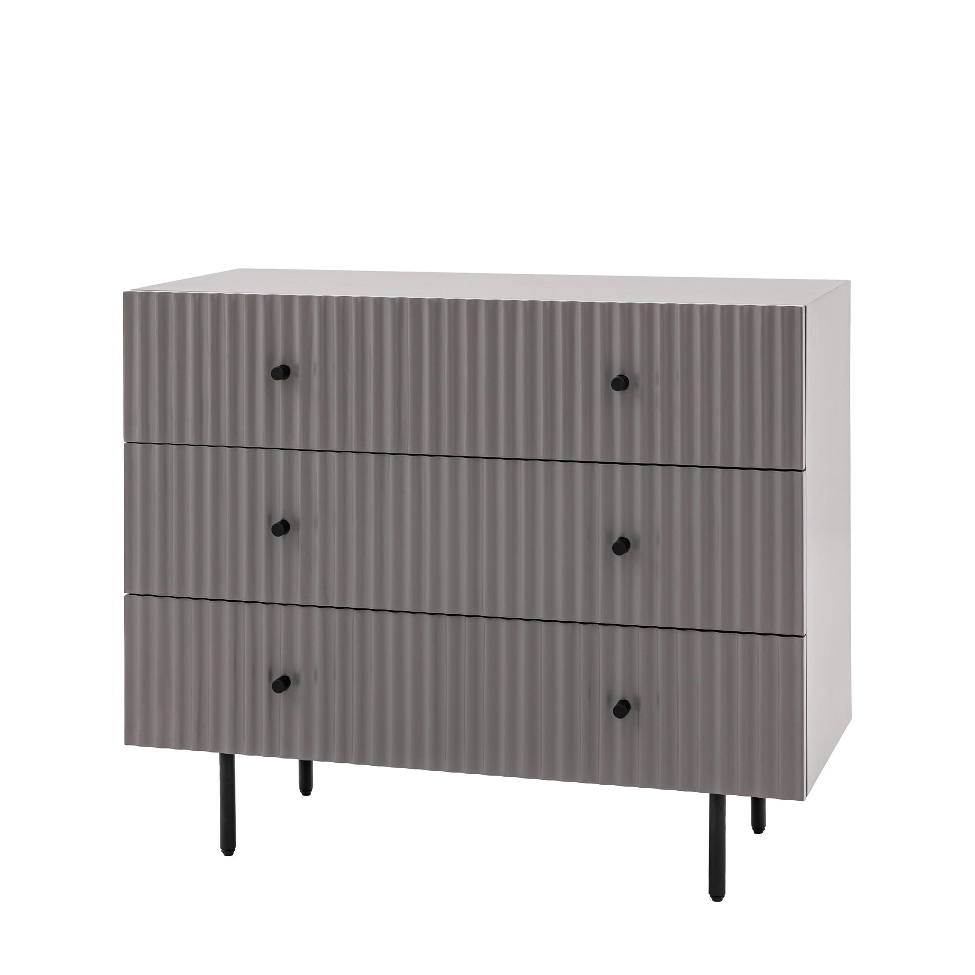 Buckhurst 3 Drawer Chest Grey