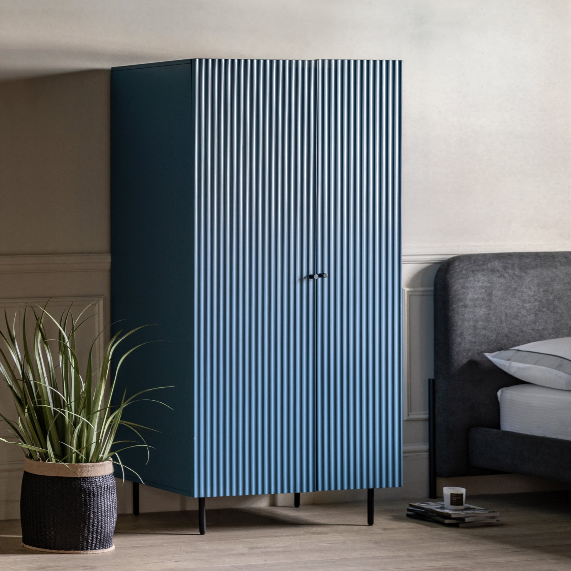 Buckhurst 2 Door Wardrobe Blue